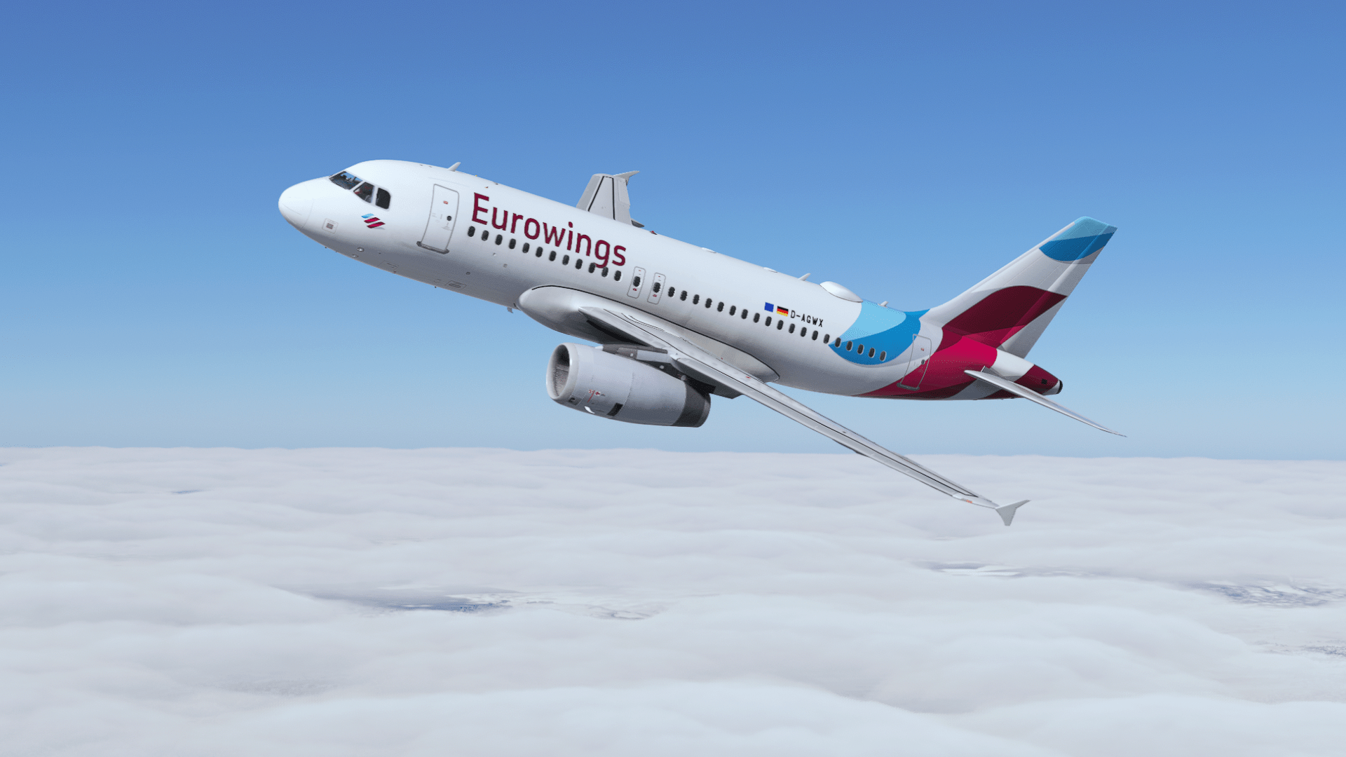 1920x1080 Eurowings A319 Livery Pack