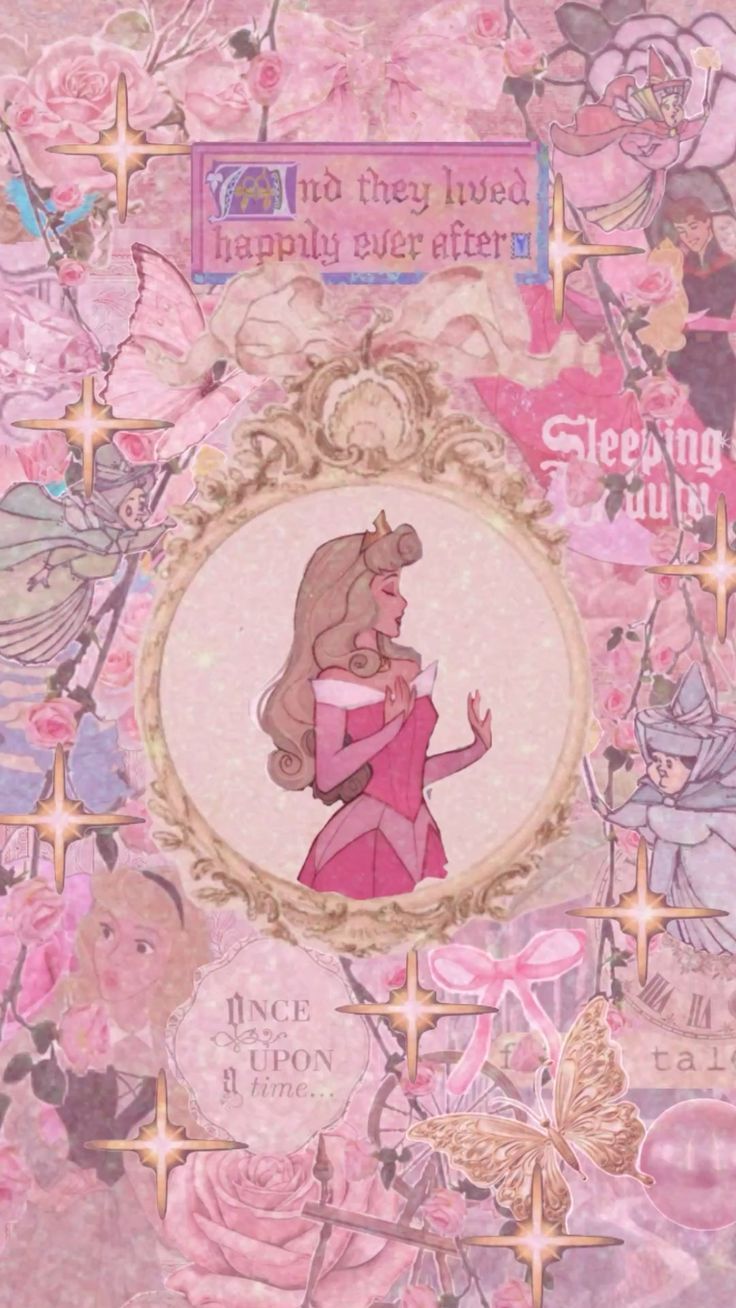 736x1308 Aurora Sleeping Beauty Pink Aesthetic iPhone Wallpaper
