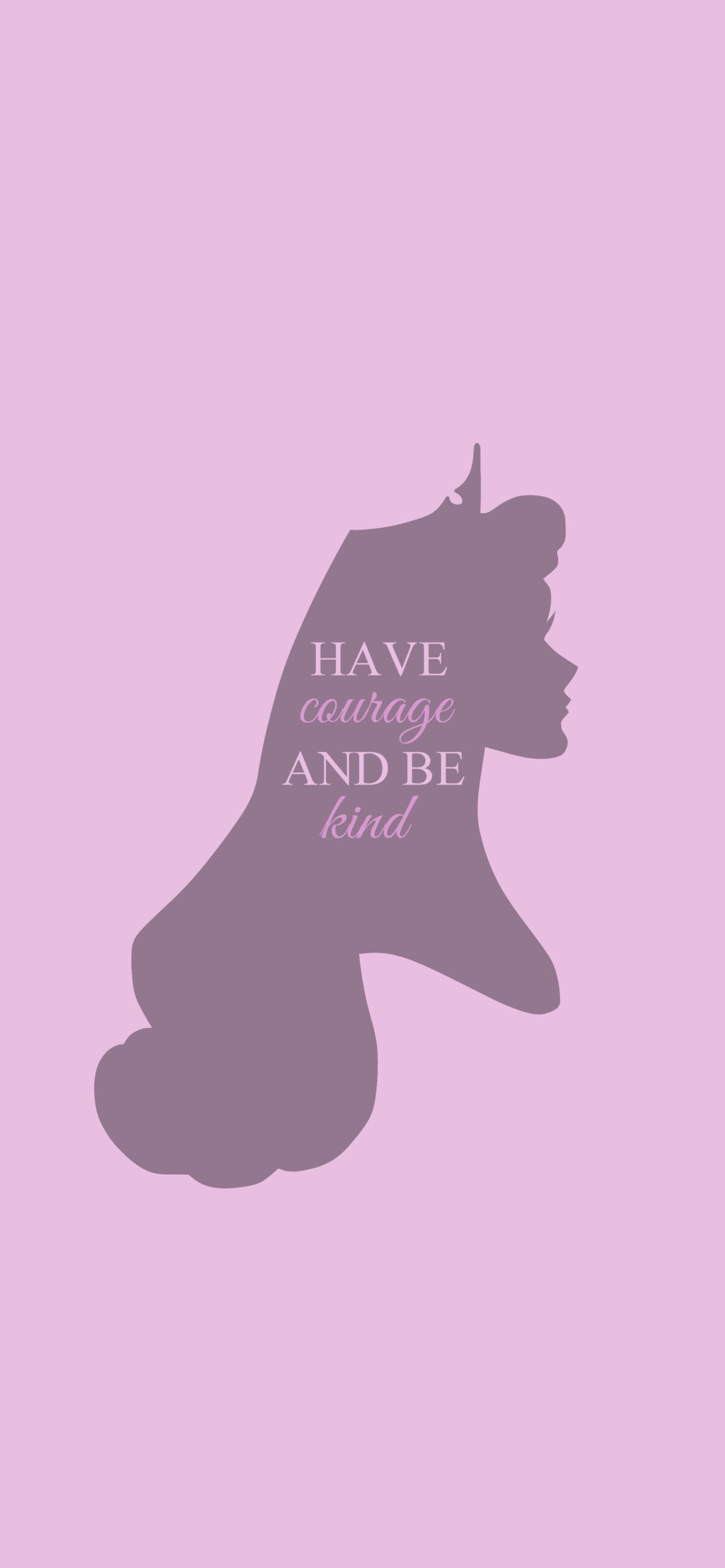 1183x2560 Aurora Pink Minimalist Wallpaper Disney Wallpaper 4K