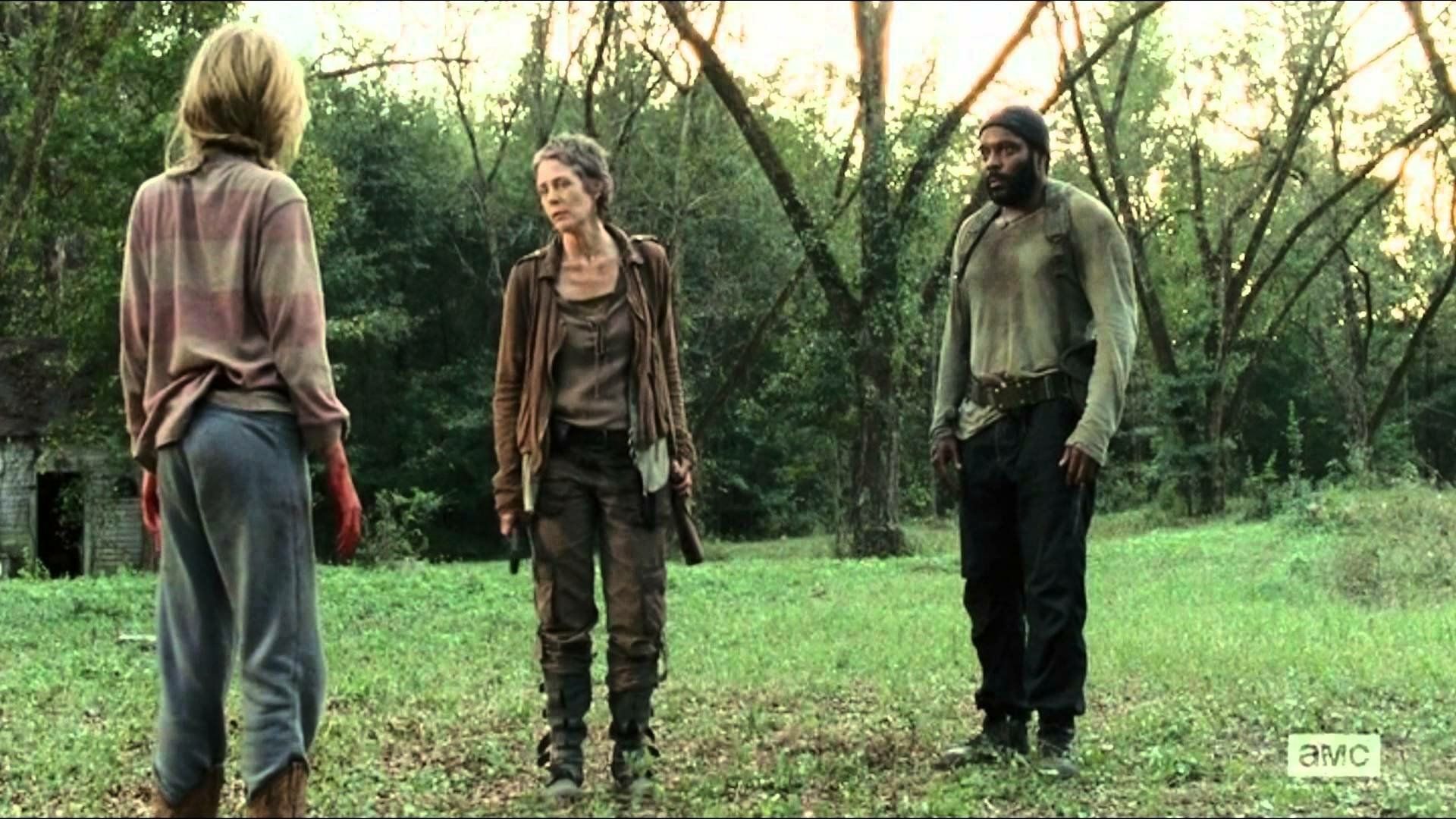 1920x1080 The Walking Dead: HD Wallpaper Featuring Tyreese and Carolx1080