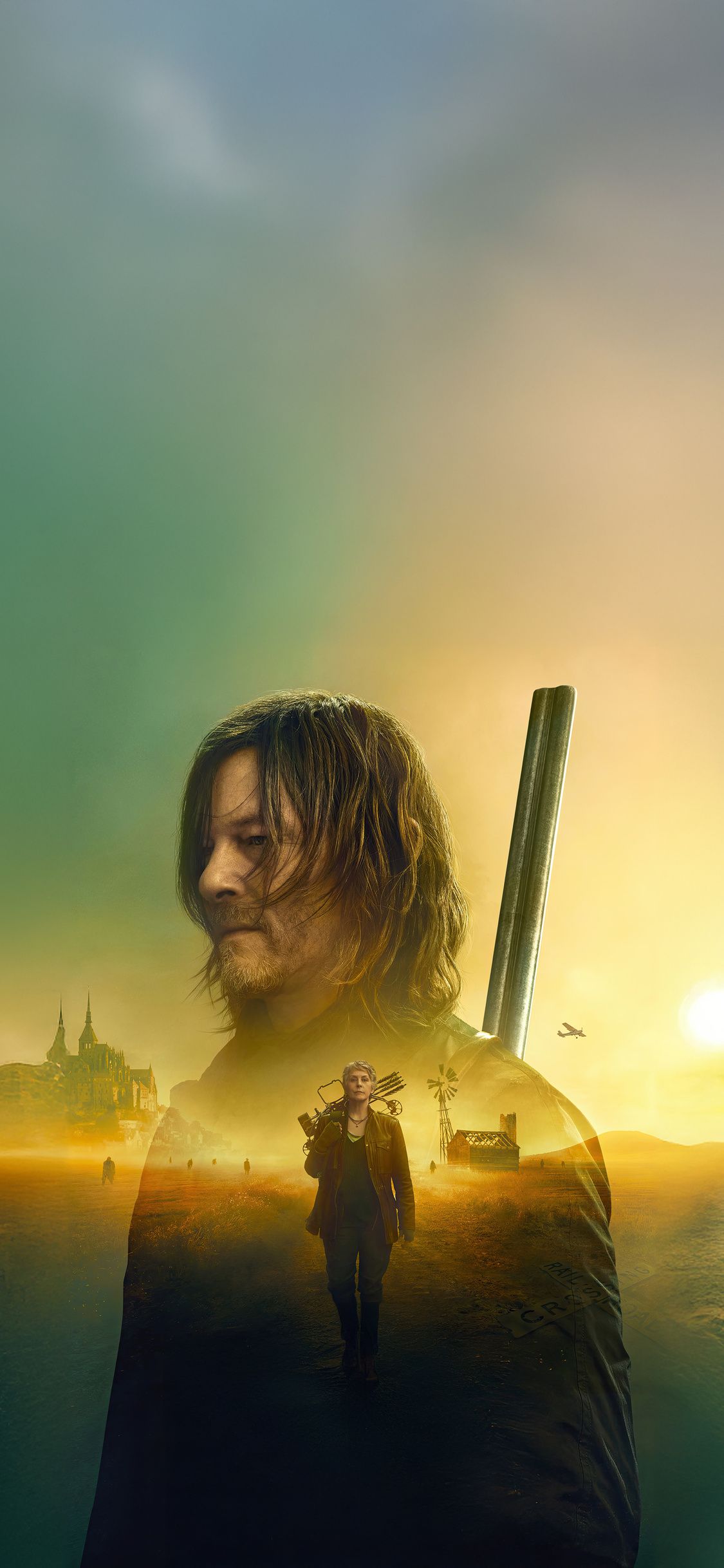 1125x2436 The Walking Dead Daryl Dixon The Book Of Carol 2024 iPhone XS, iPhone iPhone X , HD 4k Wallpaper, Image, Background, Photos and Picture