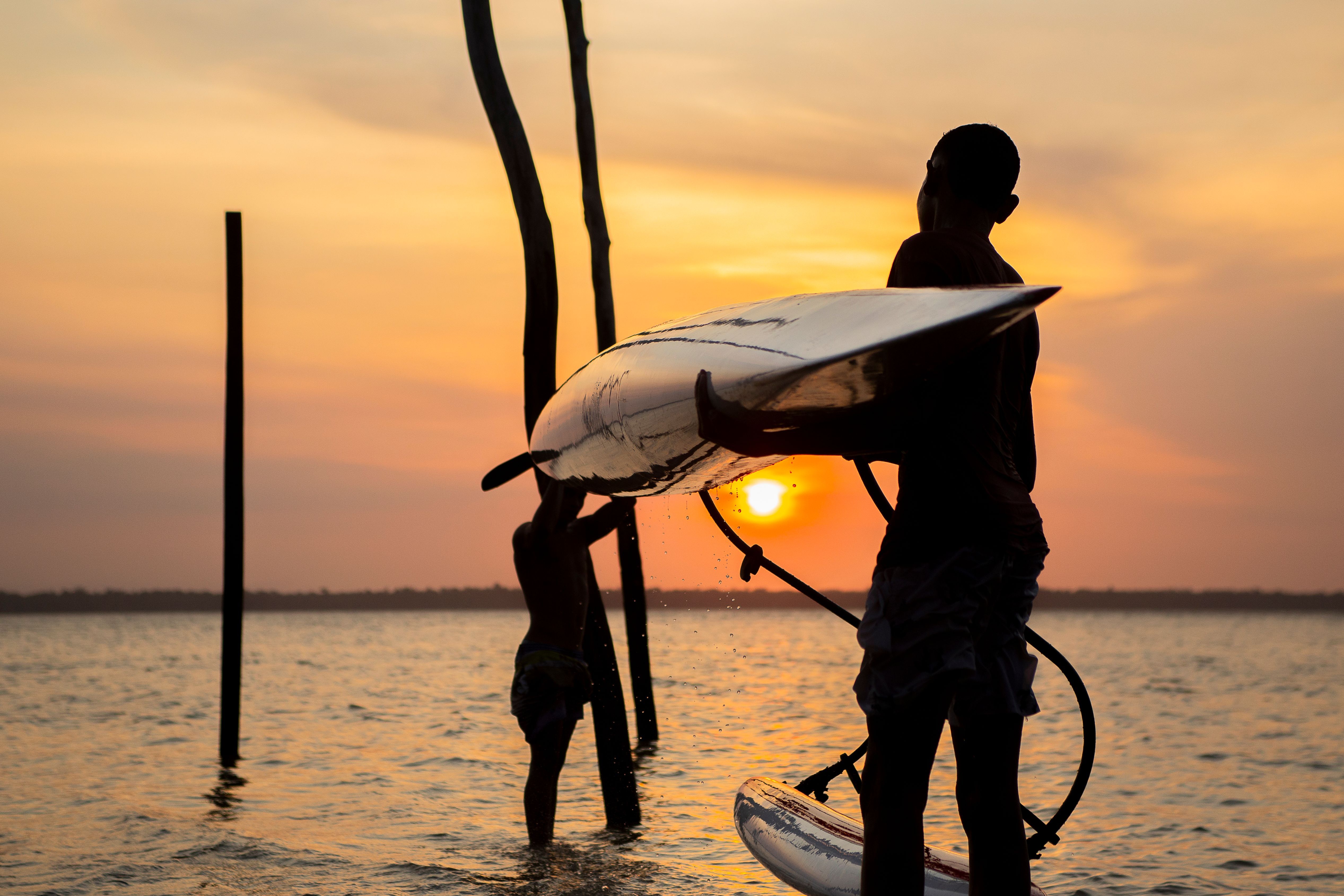 5068x3379 Sunset Paddleboarding in Belém, Brazil · Free