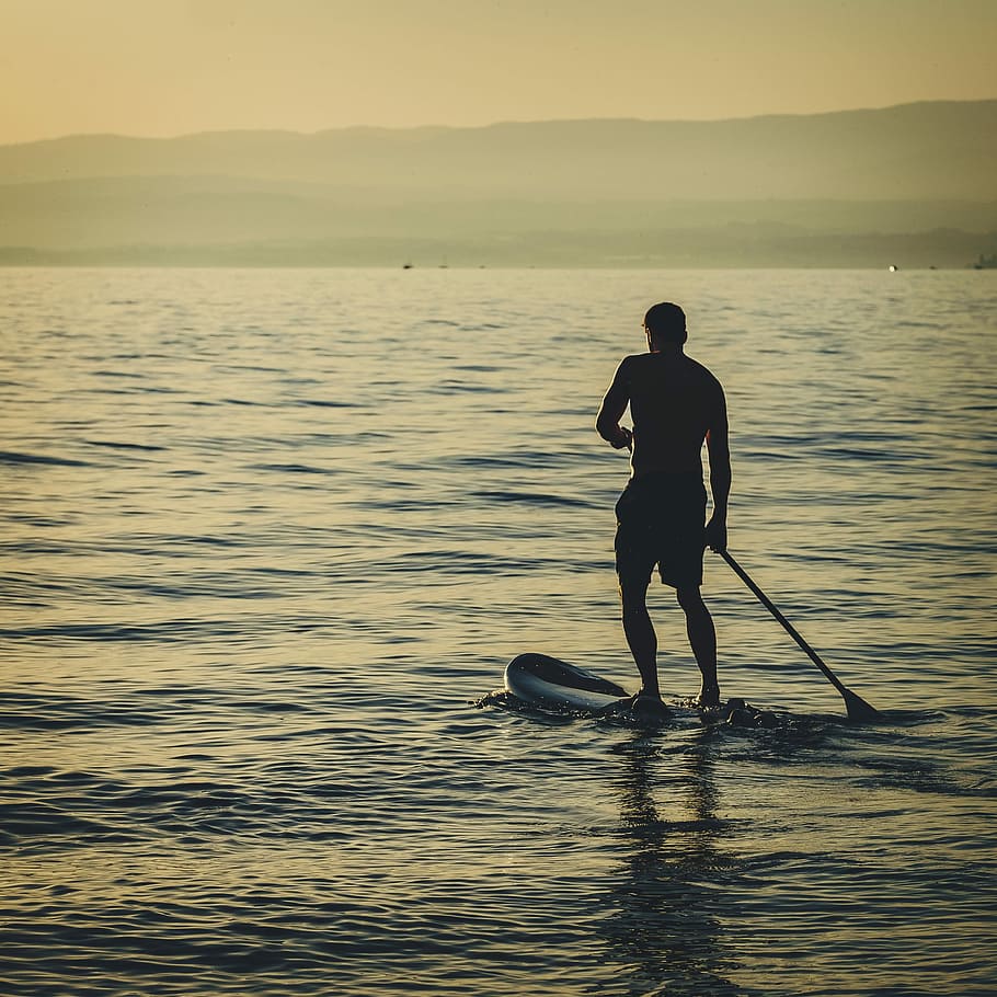 910x910 Standup Paddle Boarding 1080P, 2K, 4K, 5K HD wallpaper free download
