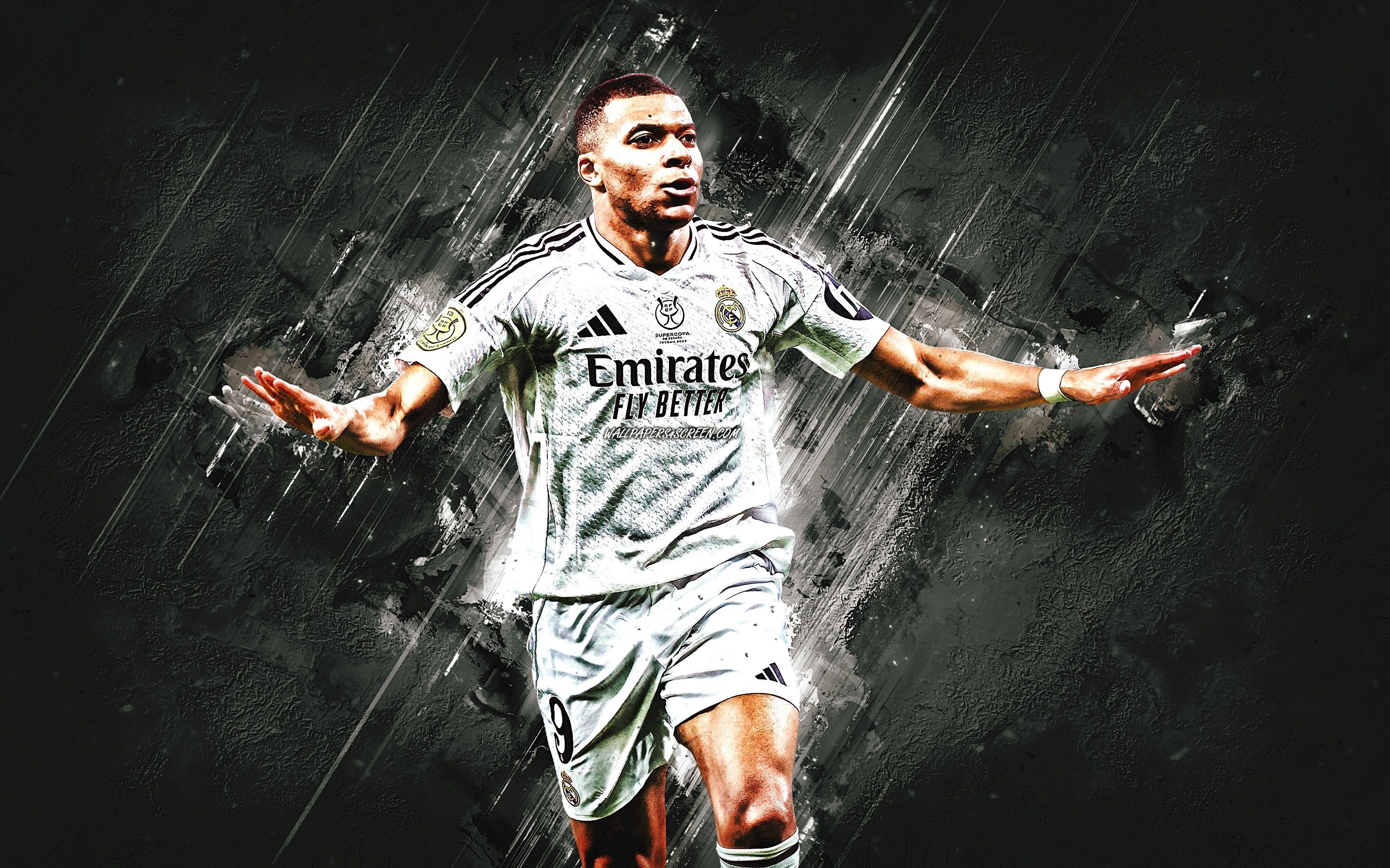 2880x1800 Wallpaper football, soccer, Real Madrid, Kylian Mbappe, Kylian, Mbappe for mobile and desktop, section спорт, resolution 2880x1800