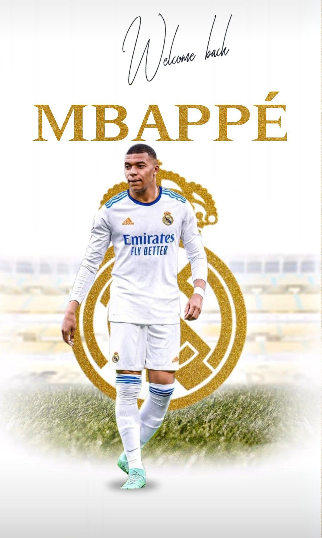1080x1804 Mbappe 2024 Real Madrid Wallpaper