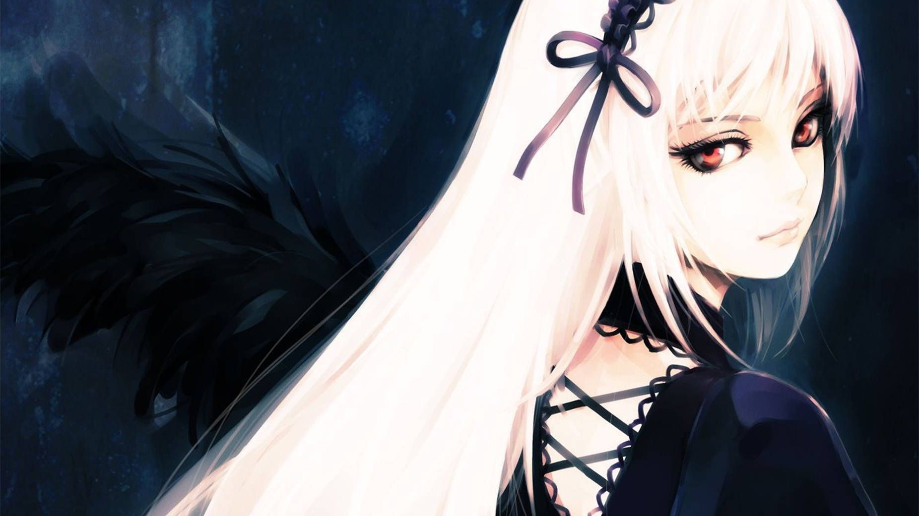 1852x1041 Download Cool Anime Girl PFP Suigintou Wallpaper