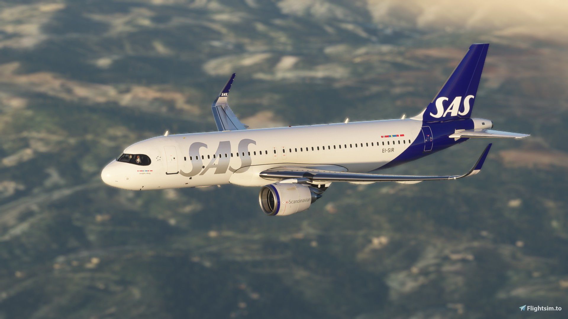1920x1080 4K] [A32NX] SAS Connect EI SIR Liveries For MSFS