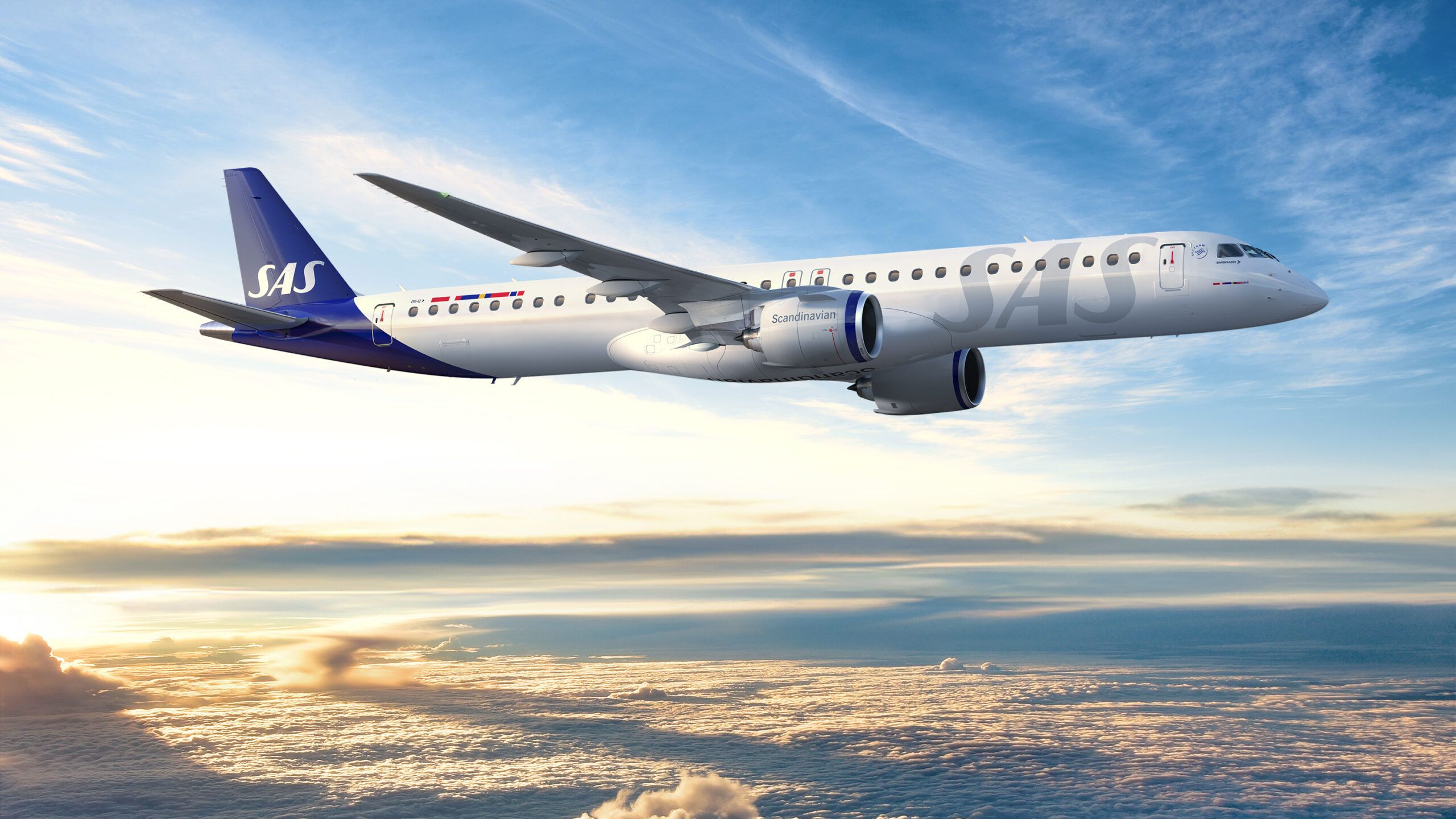 2560x1440 Embraer Wins 55 Jet Order From Scandinavian Airlines