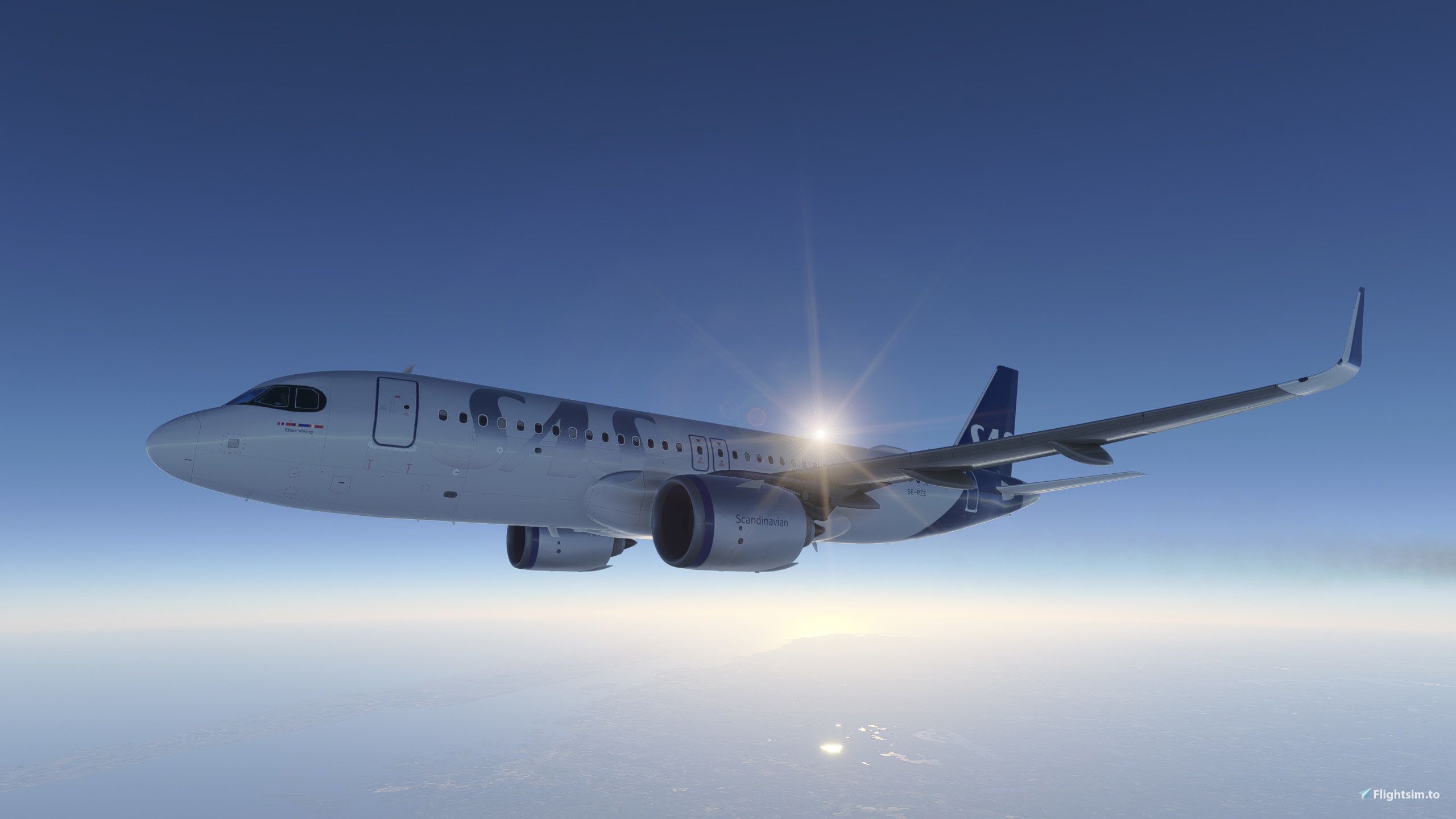 2560x1440 Airbus A320neo Scandinavian Airlines (SE RZE) Liveries For MSFS