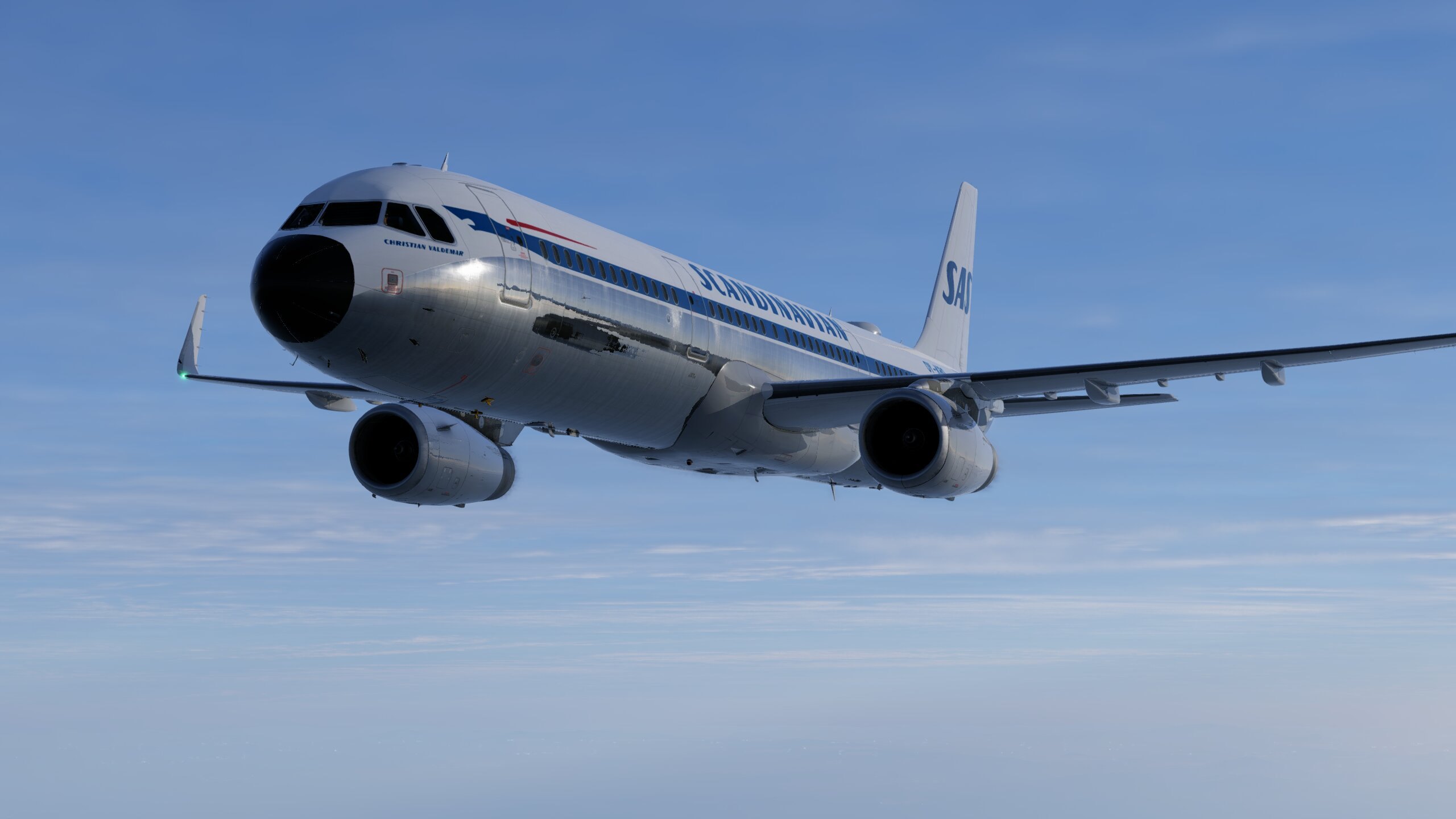 2560x1440 Scandinavian Airlines Retro Livery Toliss A321 A321 Plane.Org Forum