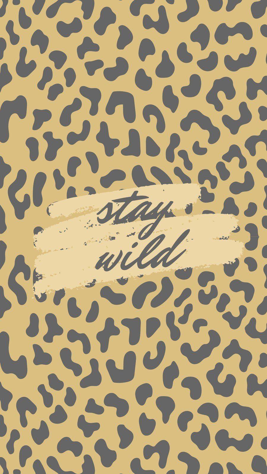 900x1600 Brown and Grey Animal Print Phone Wallpaper