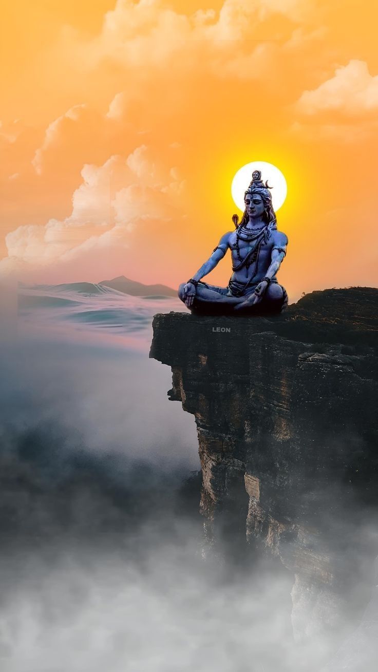 736x1308 Lord Shiva & OM HD wallpaper for iOS Android