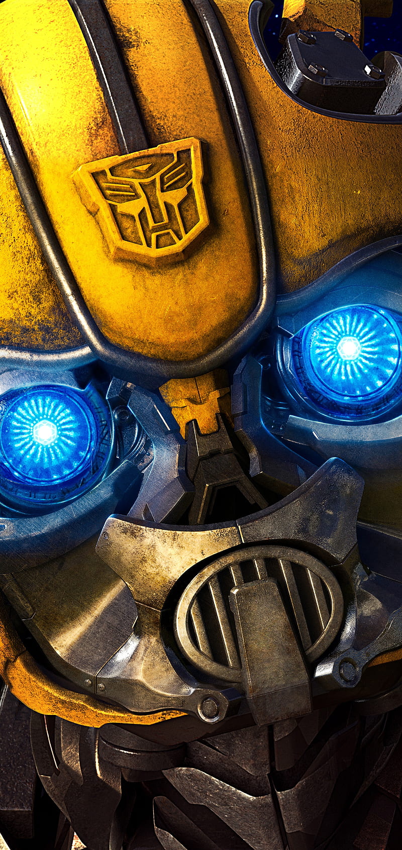 800x1692 HD yellow robot wallpaper