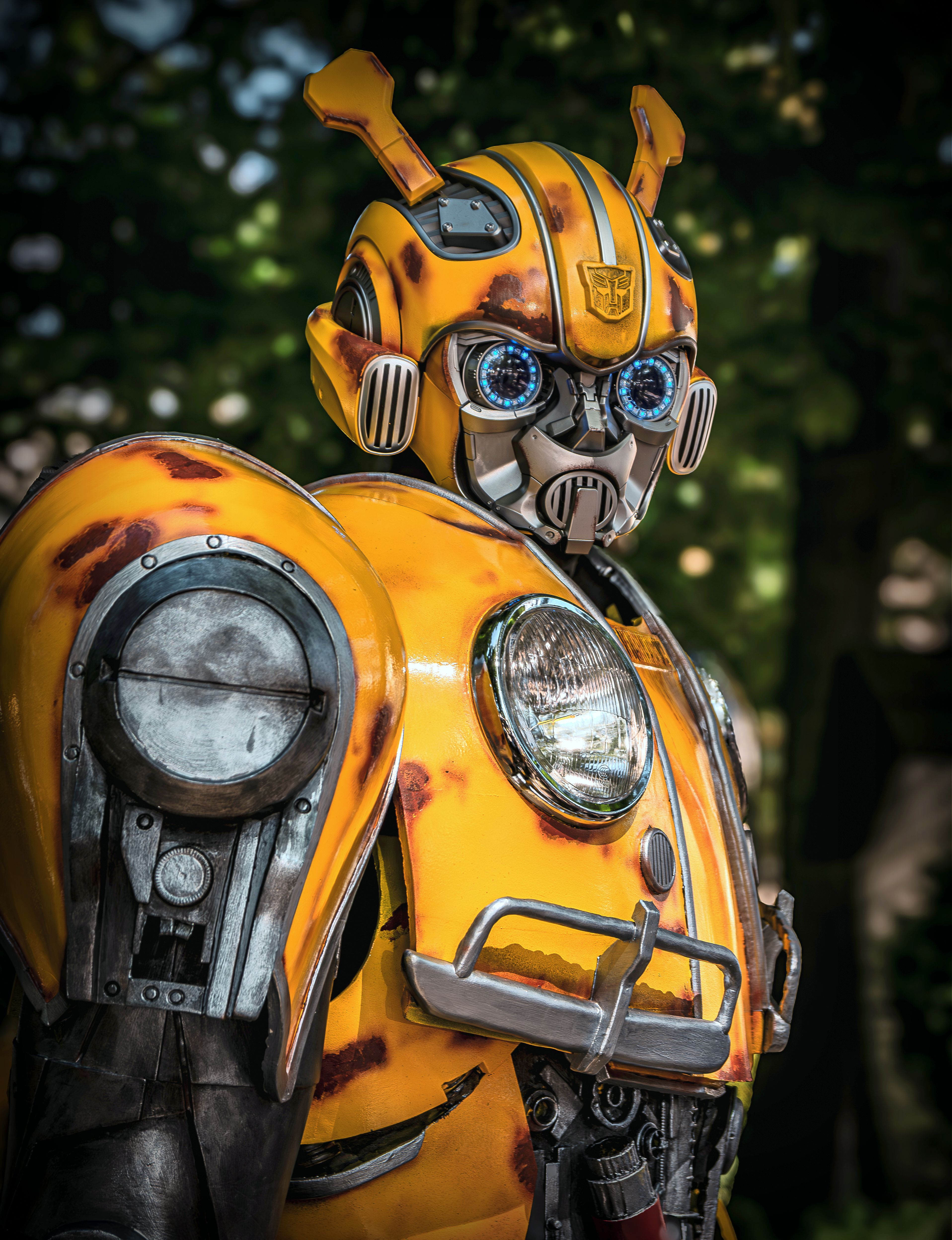 3833x4992 Portrait of Yellow Robot · Free