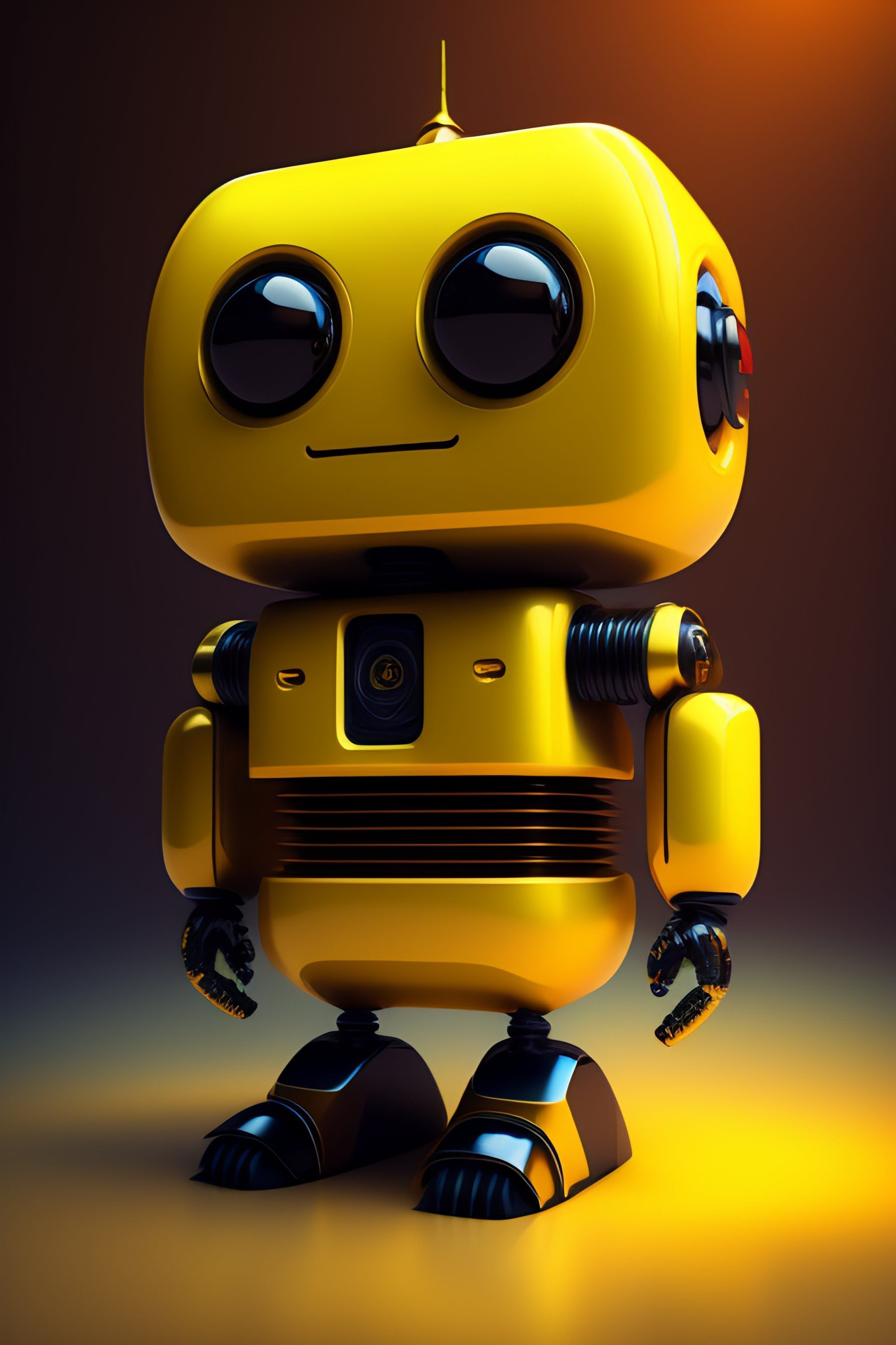 2048x3072 Lexica robot with a rectangular head only, hyper realistic