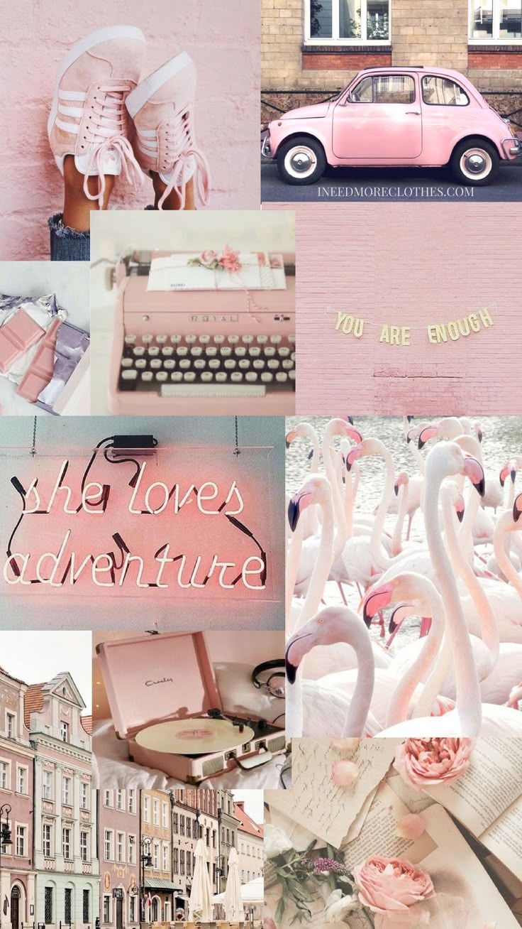 736x1308 Pink Mood Board. Positivity, Girl Power
