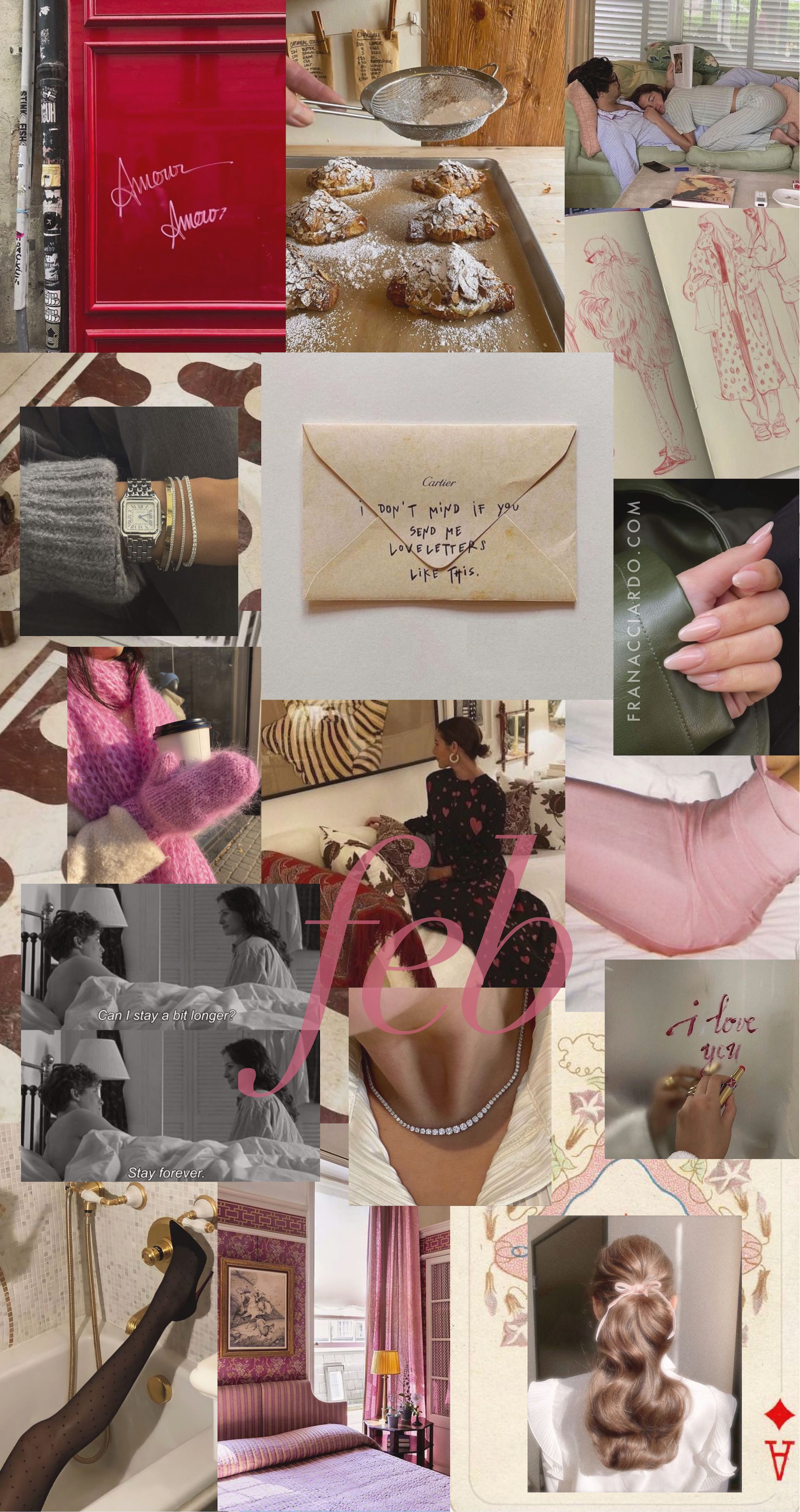 2500x4722 February Moodboard (Desktop & iPhone Wallpaper Downloads)