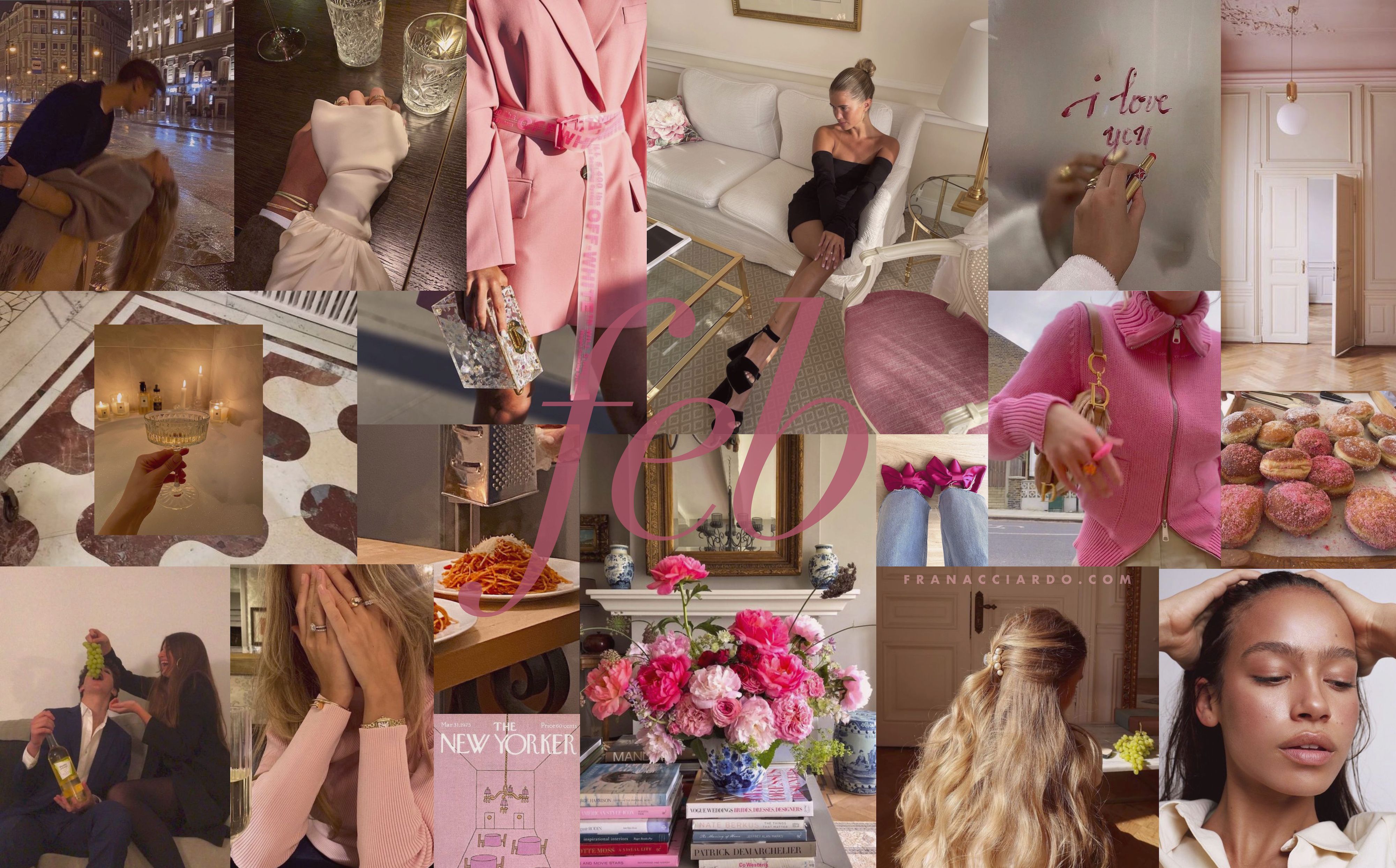 4000x2488 February Moodboard (Desktop & iPhone Wallpaper)