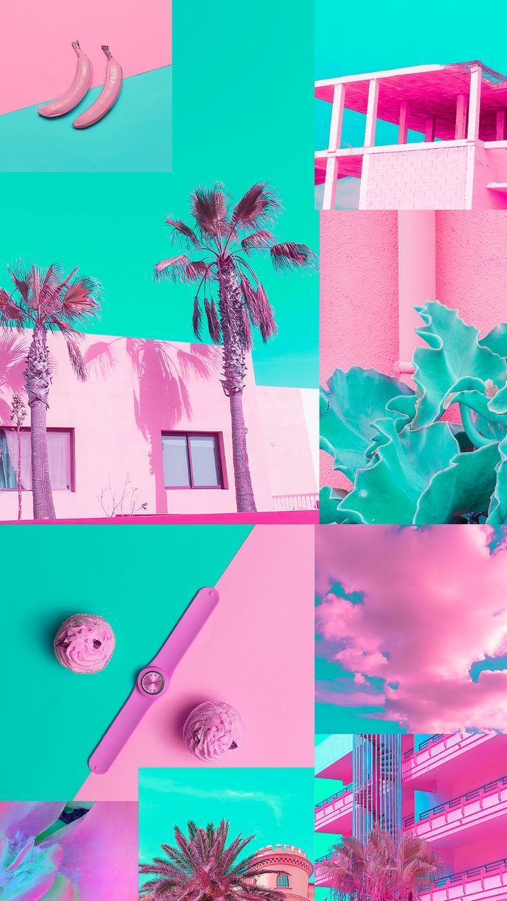 736x1308 Teal and Pink Mood Board