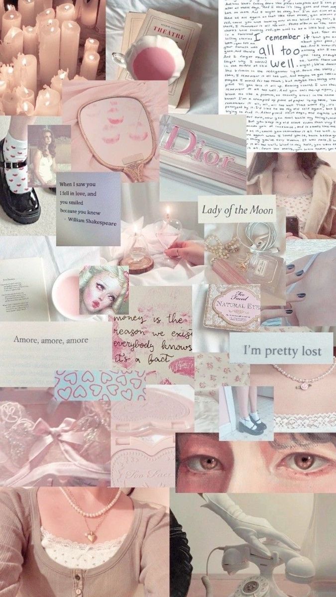 675x1200 Cute coquette moodboard ⋆ ˚｡⋆୨୧˚