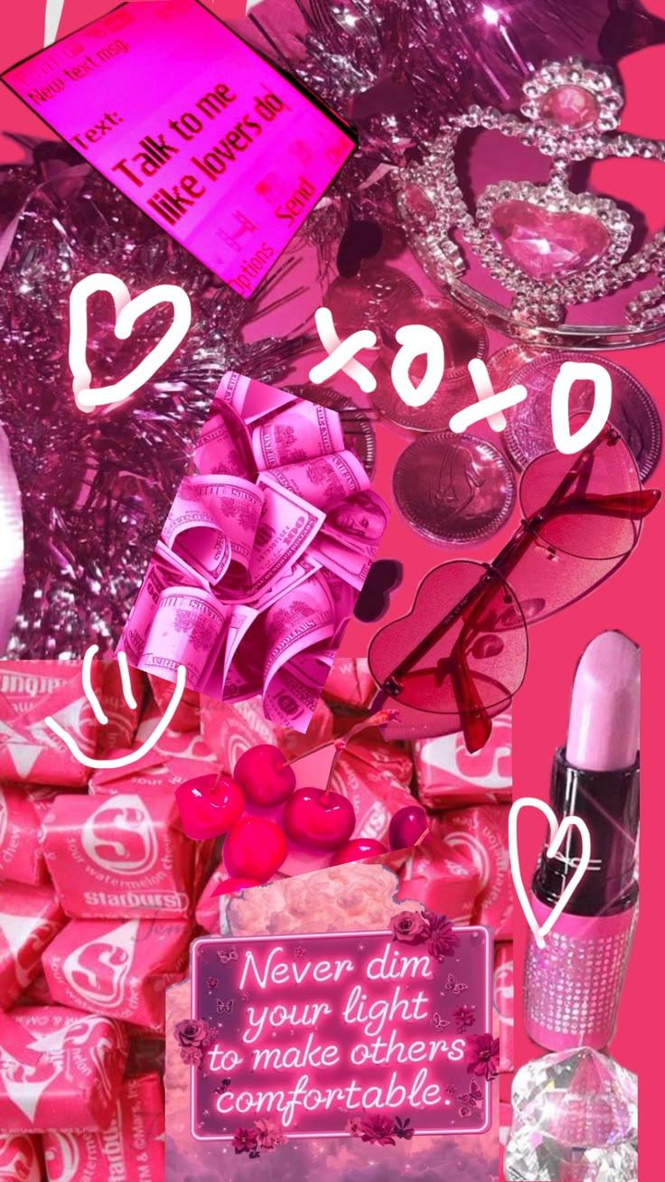 736x1308 Hot Pink Wallpaper