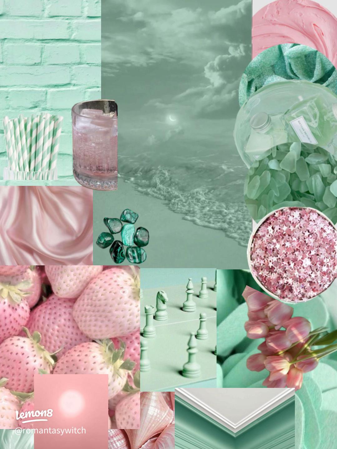 1080x1440 Pink, Green & Burgundy Moodboards: Aesthetic Vibes!