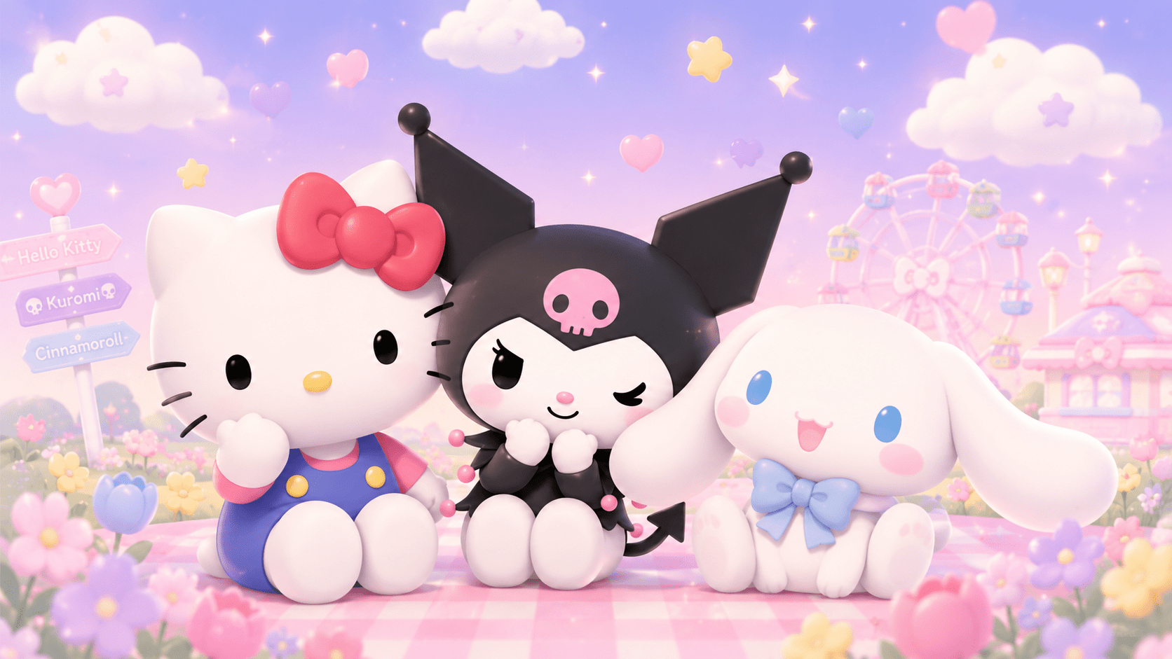1672x941 Cinnamoroll Kuromi Hello Kitty: Best Anime Tips