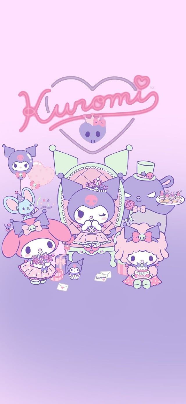 640x1385 Okay I've narrowed it down to 3 Kuromi wallpaper. Which one do you like the best