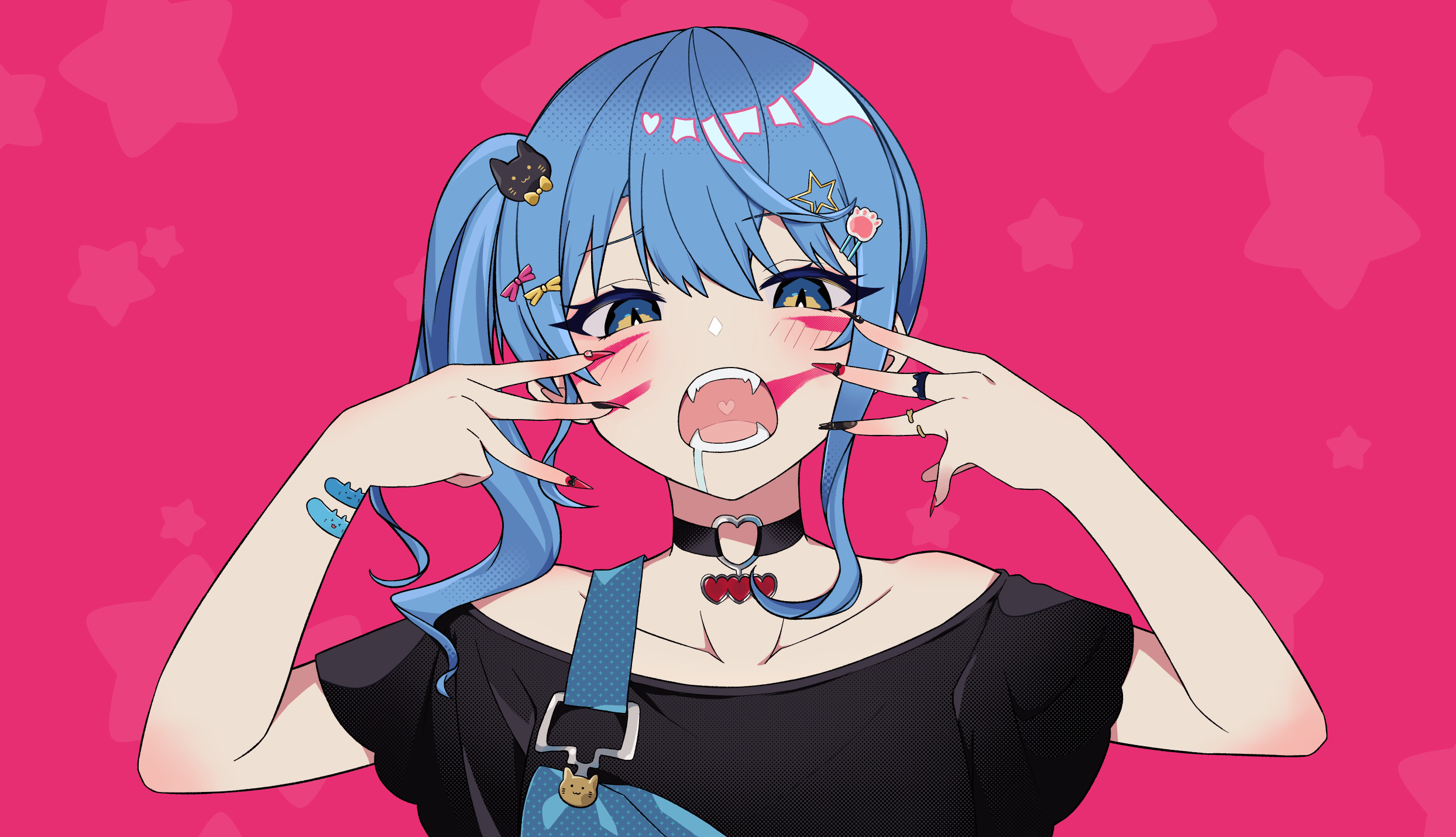 2488x1430 Hoshimachi Suisei HD Wallpaper
