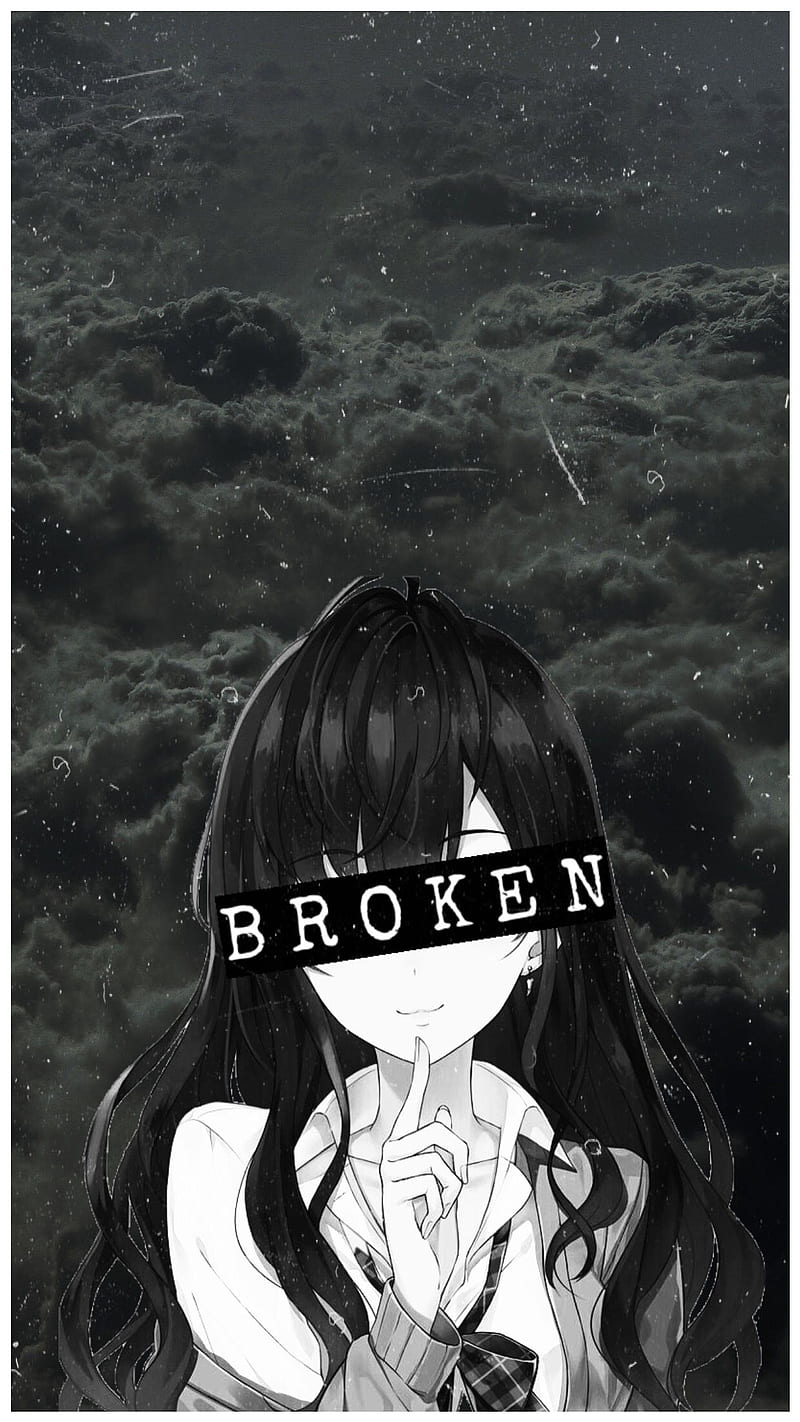 800x1422 Uwu Girl, Broken Anime Girl, HD phone wallpaper