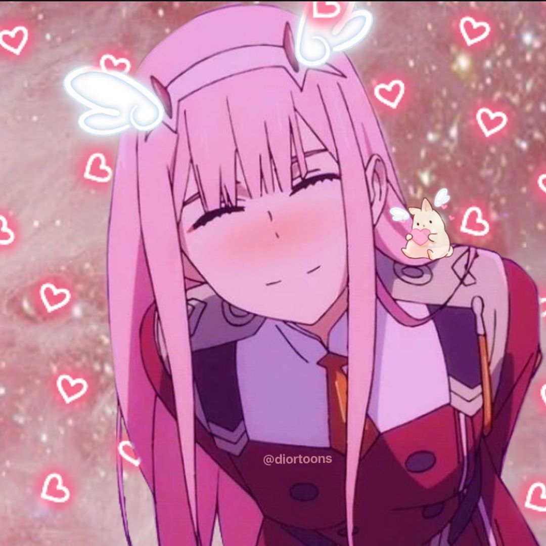 1080x1079 Zero Two Uwu Wallpaper