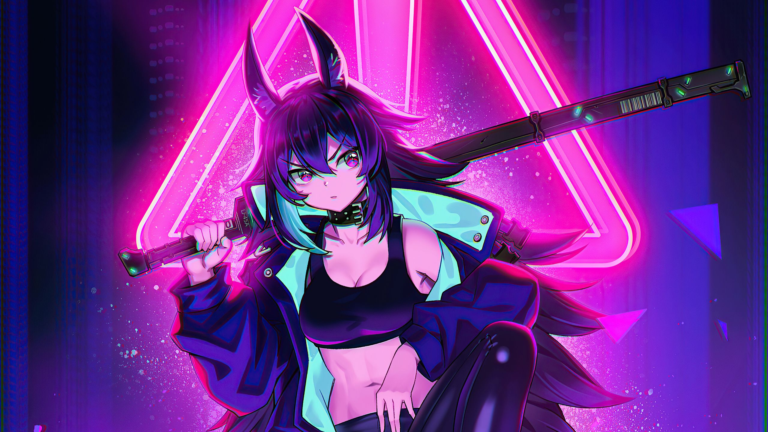2560x1440 Playstation 4k Anime Wallpaper