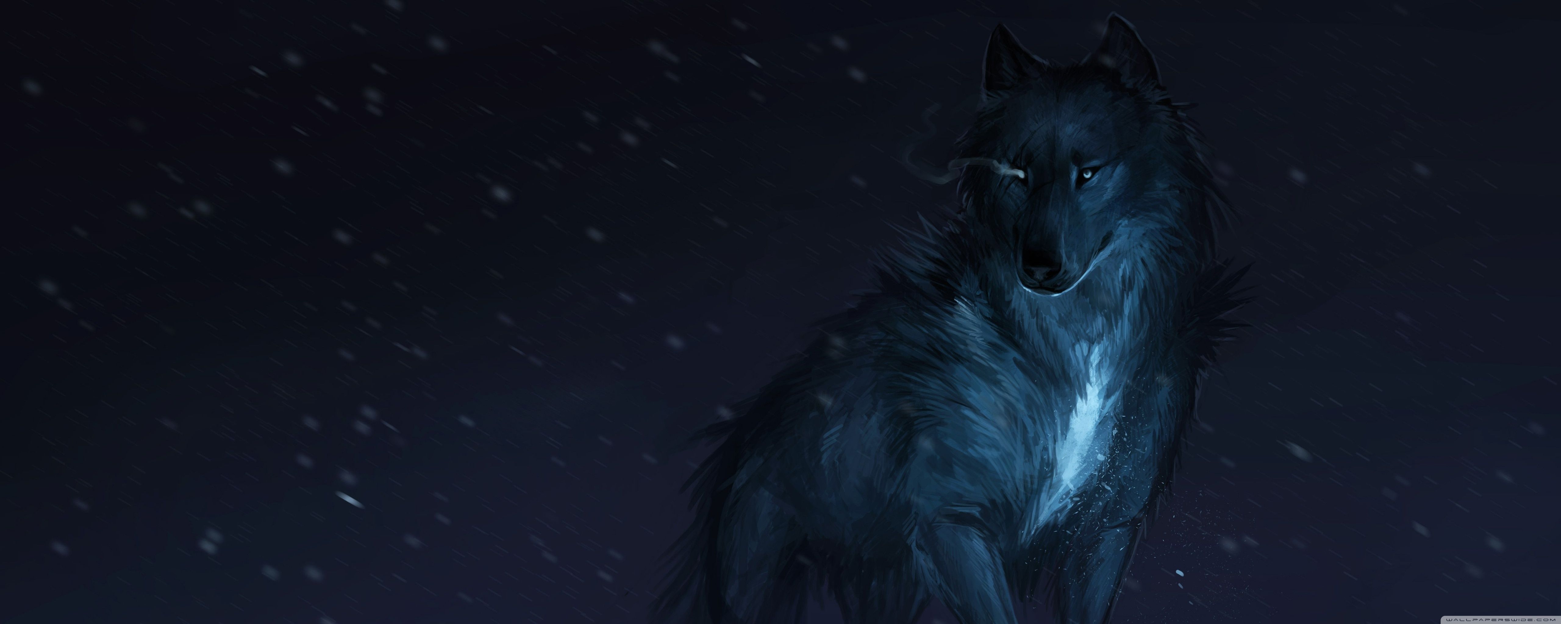 5120x2048 Wolf Art 4K UHD Wallpaper for UltraHD Desktop and TV : Widescreen and UltraWide Display : Dual and Triple Monitor : Smartphone and Tablet Devices