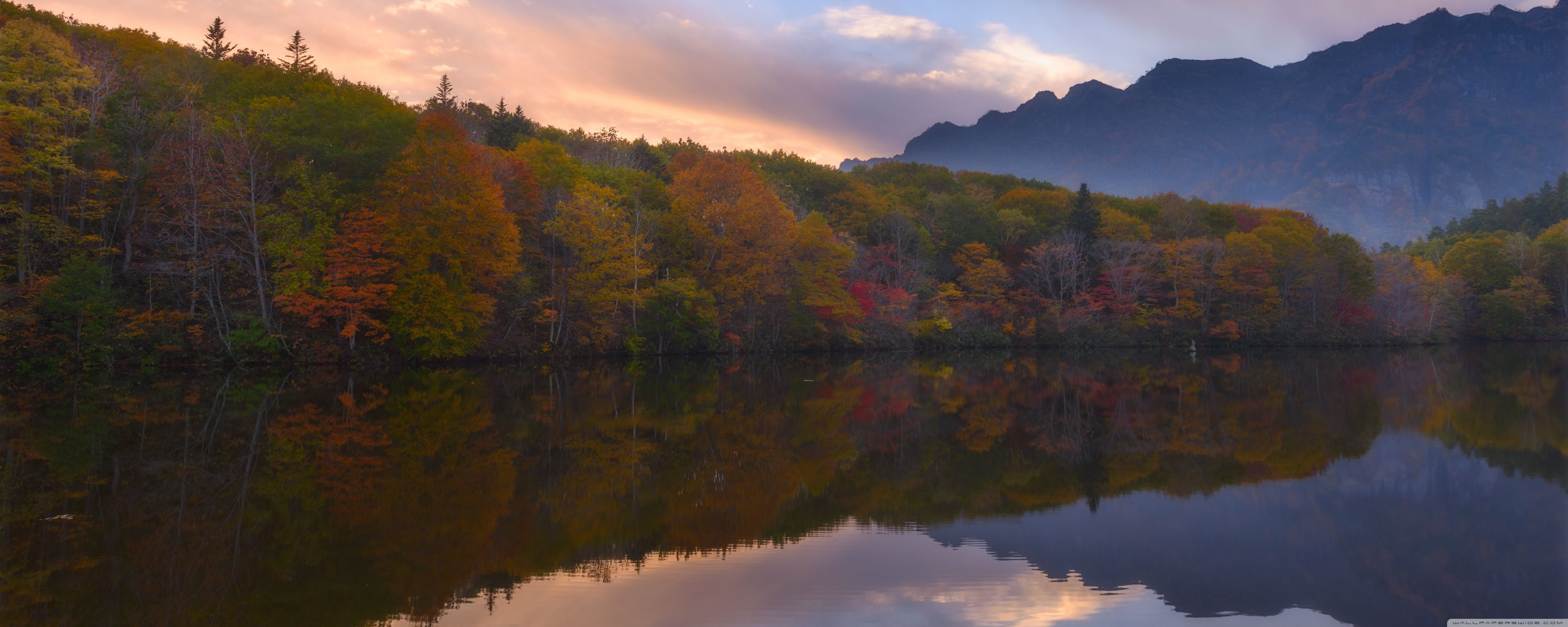 5120x2048 Mirror Lake 4K UHD Wallpaper for UltraHD Desktop and TV : Widescreen and UltraWide Display : Dual Monitor : Smartphone and Tablet Devices