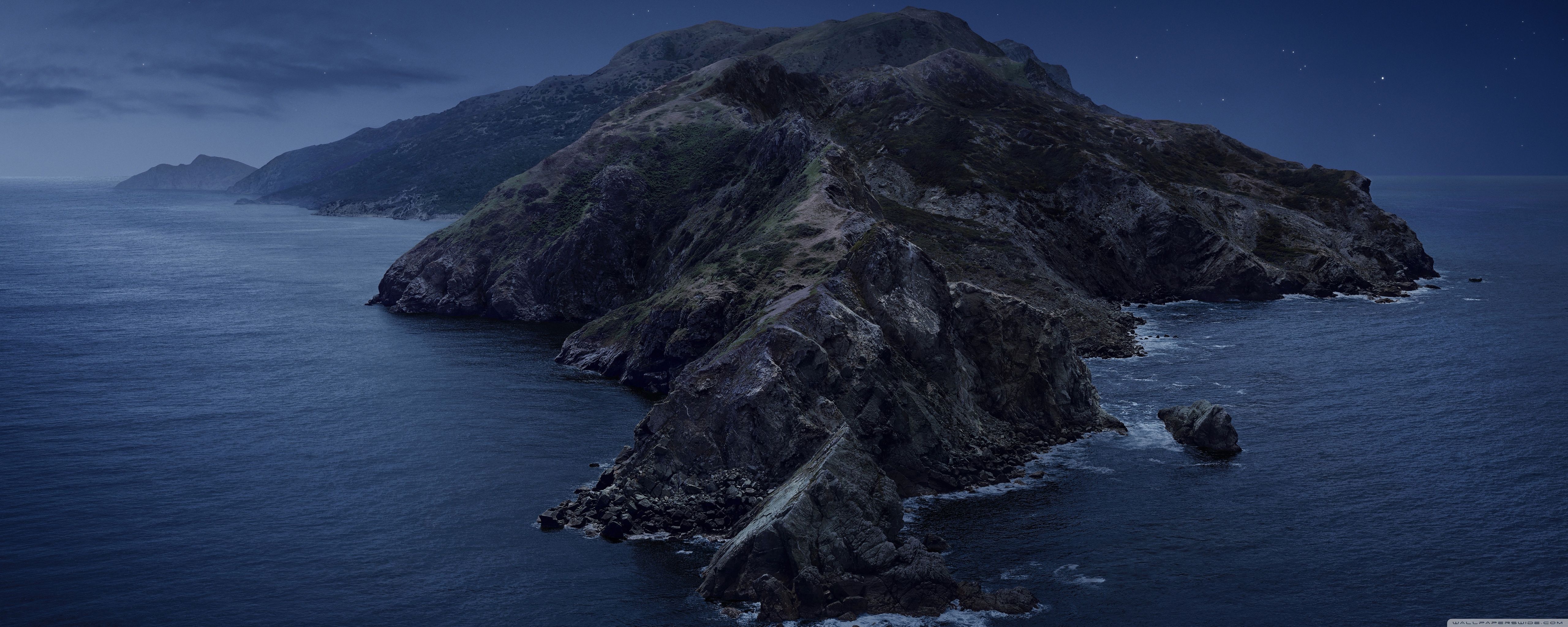 5120x2048 Island, Night 4K UHD Wallpaper for UltraHD Desktop and TV : Widescreen and UltraWide Display : Dual Monitor : Smartphone and Tablet Devices