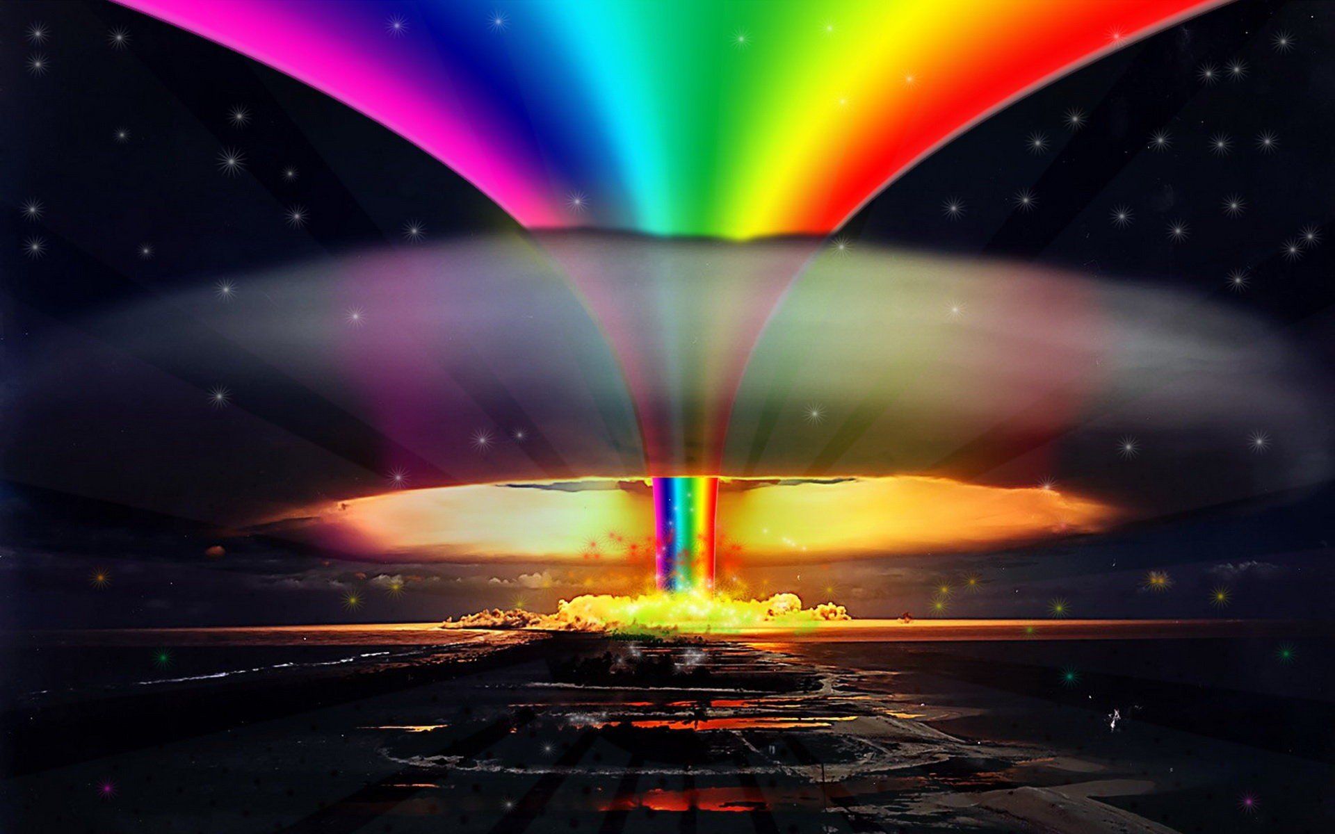 1920x1200 multicolor, Explosions, Pride, Rainbows, Selective, Coloring, Gay Wallpaper HD / Desktop and Mobile Background