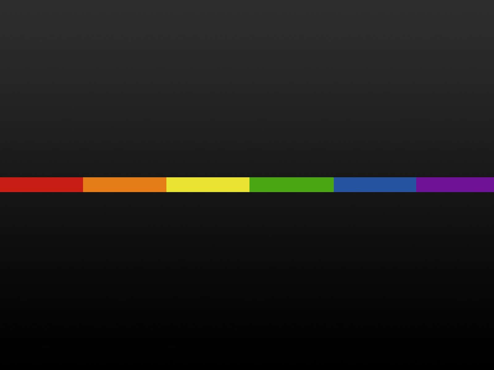 1600x1200 Download Rainbow Line On A Black Background Wallpaper