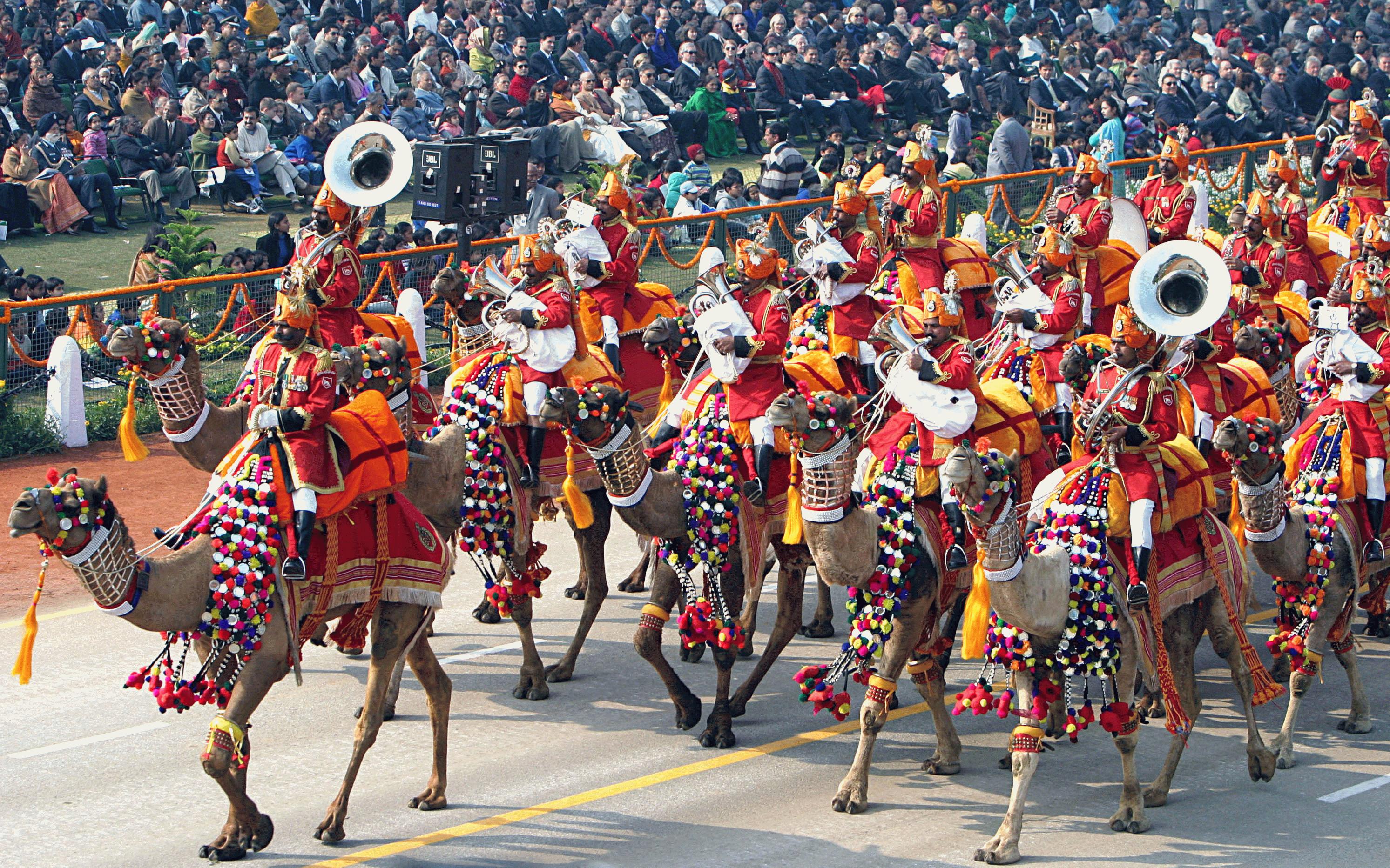 2986x1866 Border Security Force Camel Band