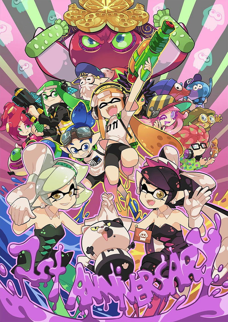 800x1131 Splatoon, callie, inklings, marie, octavio, squids, HD phone wallpaper