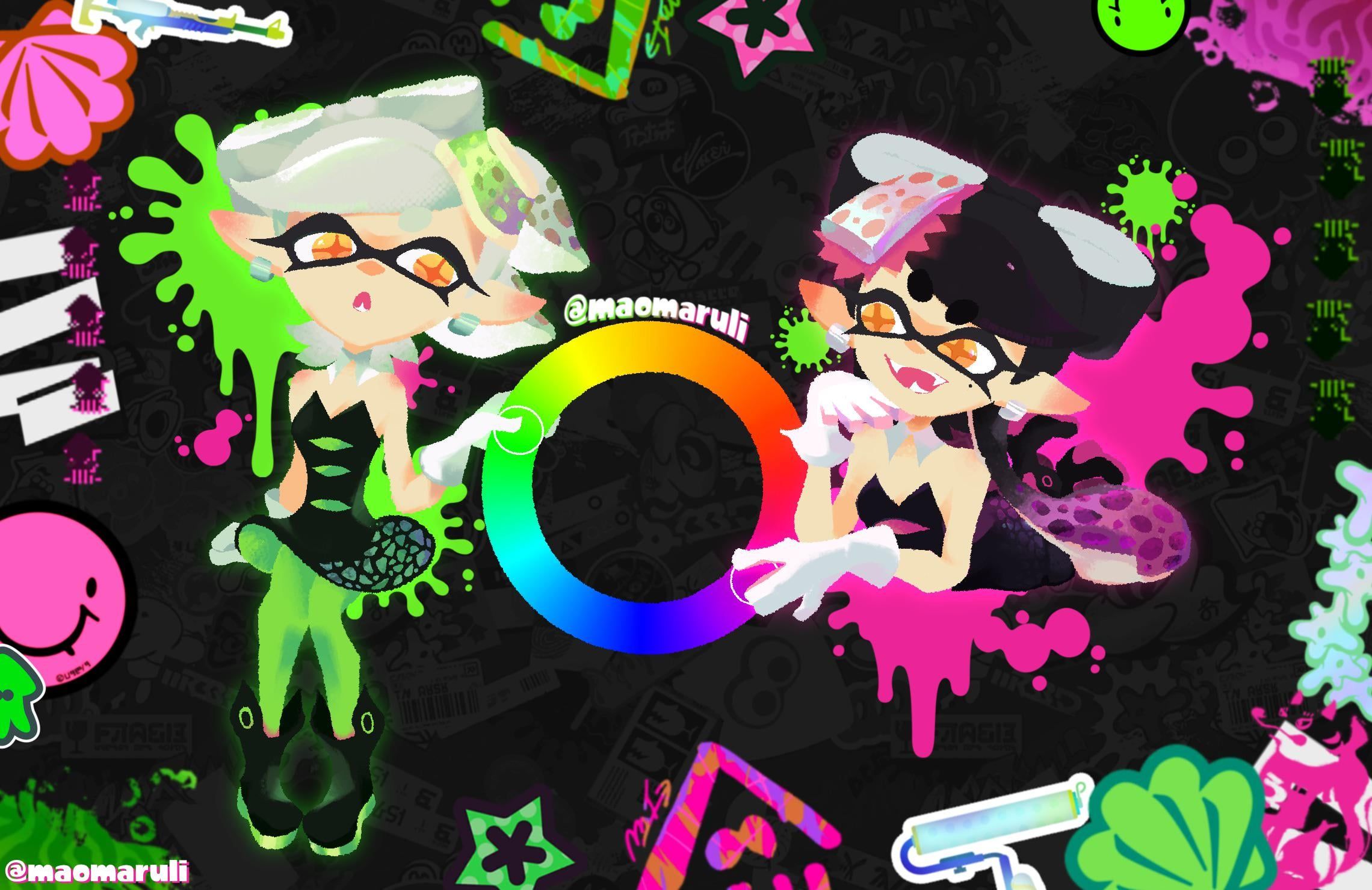 2280x1479 squid sisters wallpaper