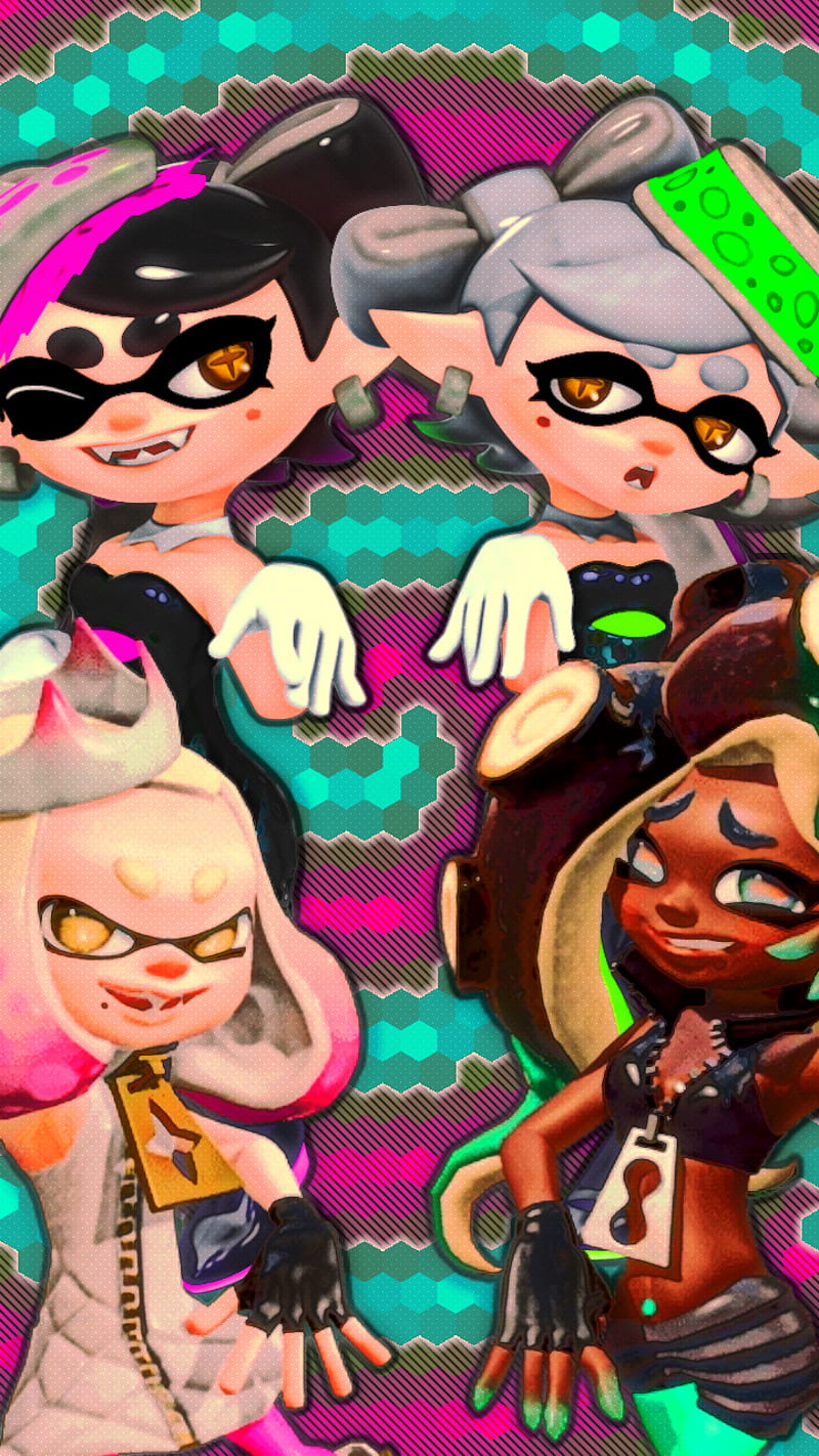 800x1422 Splatoon Stars, off the hook, squid sisters, HD phone wallpaper