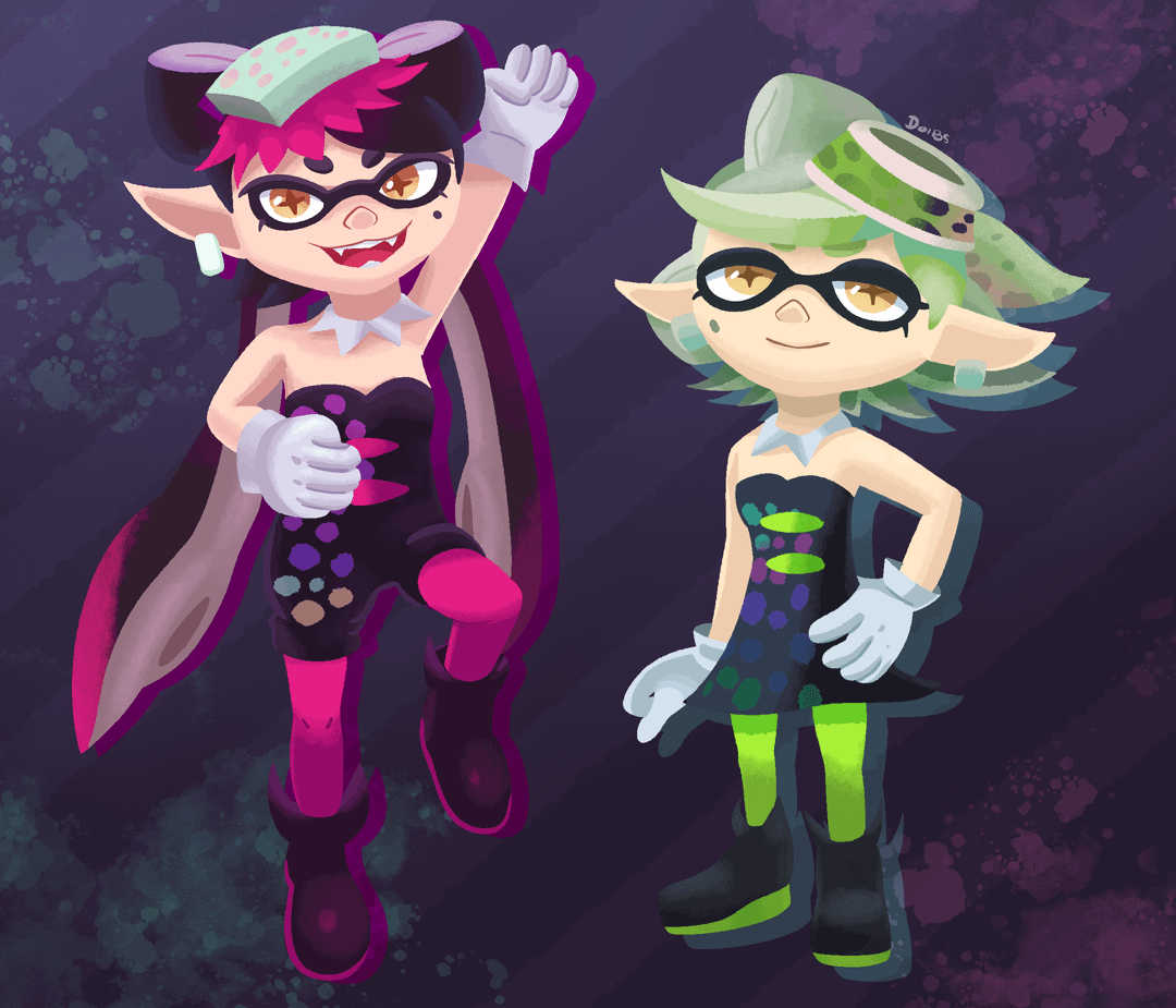 1080x925 I drew Callie and Marie for the first time!