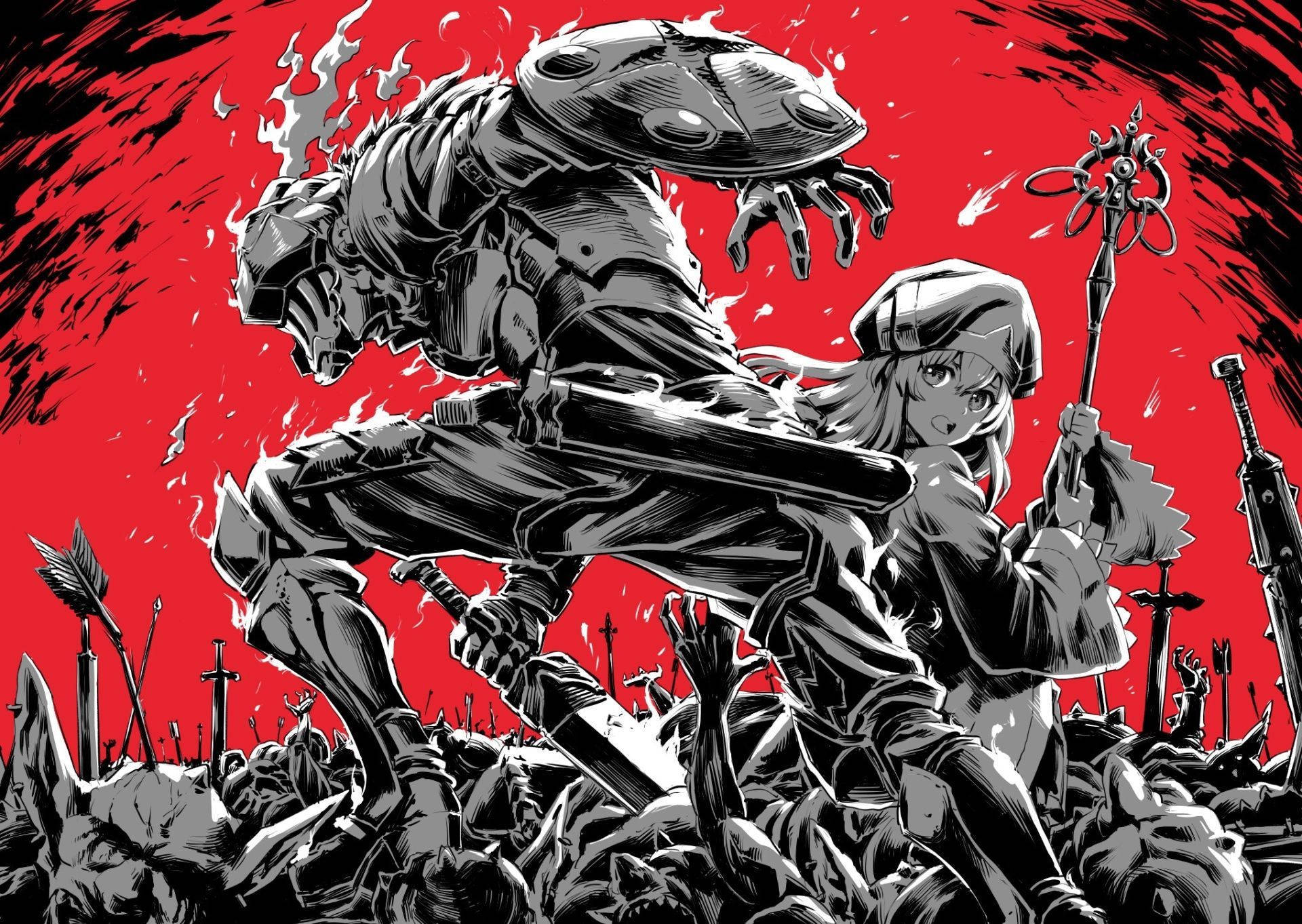 1920x1363 Goblin Slayer And Priestess Wallpaper