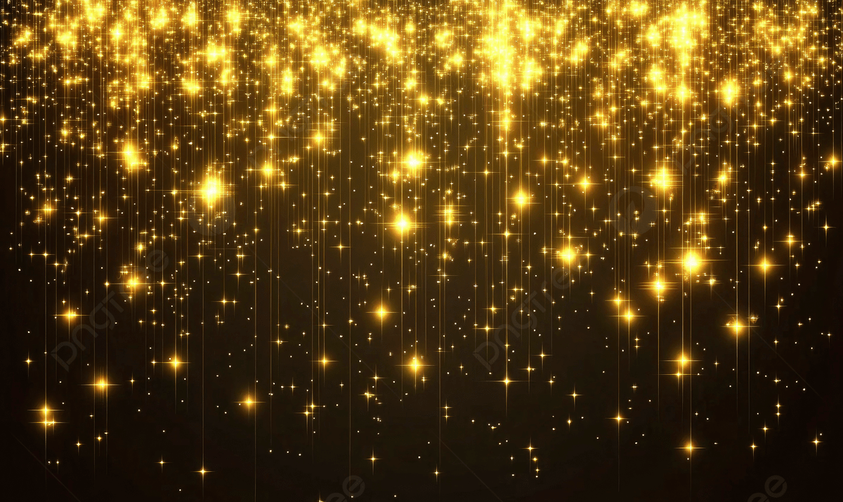 1200x715 A Black Background With Gold Glitter And Stars, Black, Background, Gold Background Image And Wallpaper for Free Download