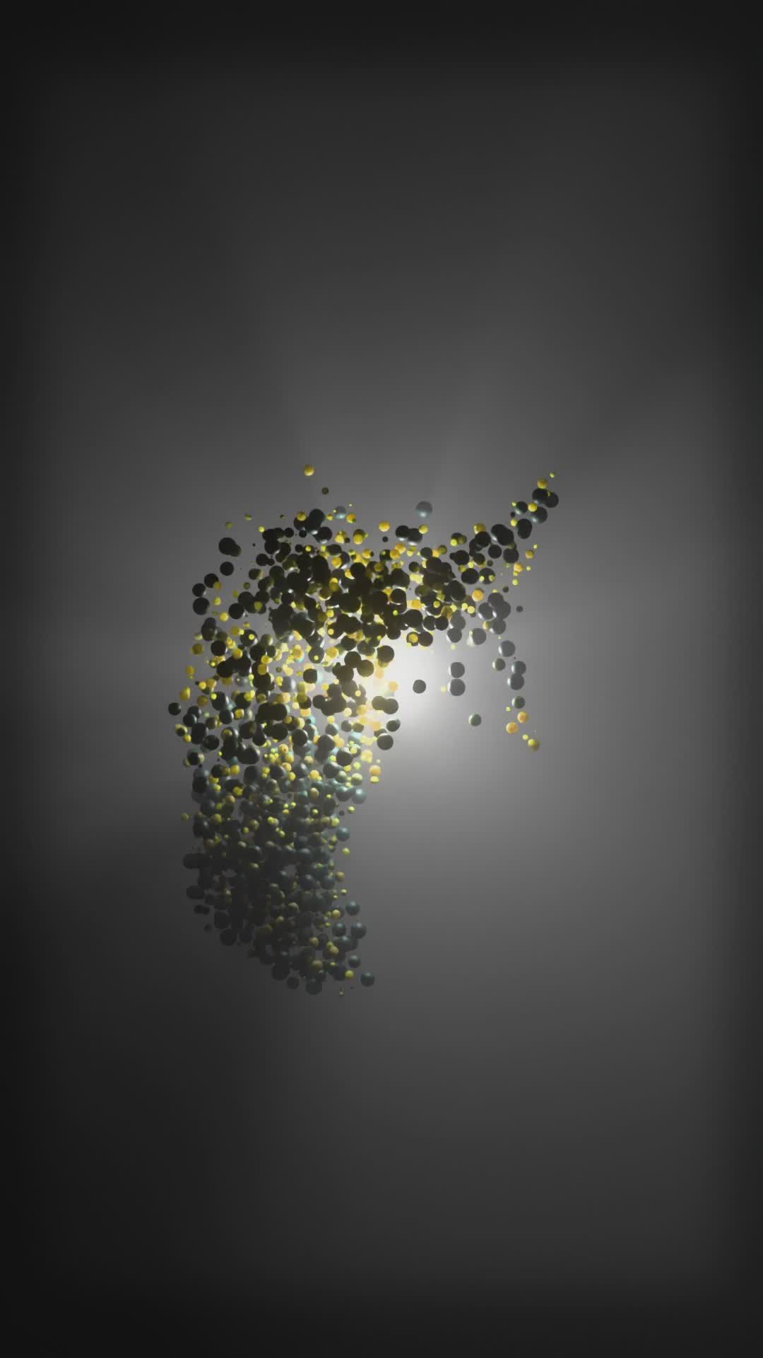 1080x1920 Abstract Animation of Particles in Motion