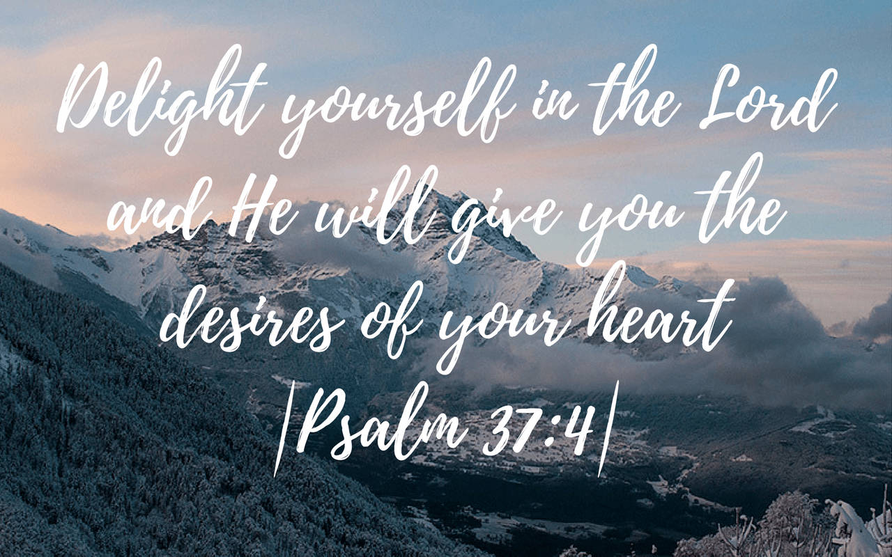 1280x800 Download 1920x1080 HD Biblical Verse Psalms 37:4 Wallpaper