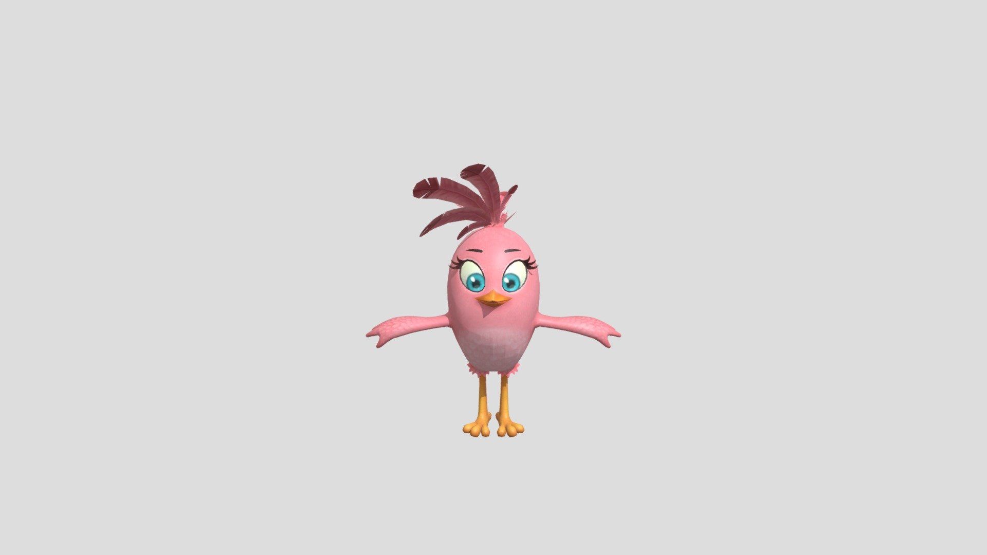 1920x1080 Stella (Angry Birds Movie) Free 3D model by Guilherme Navarro [25a2aad]