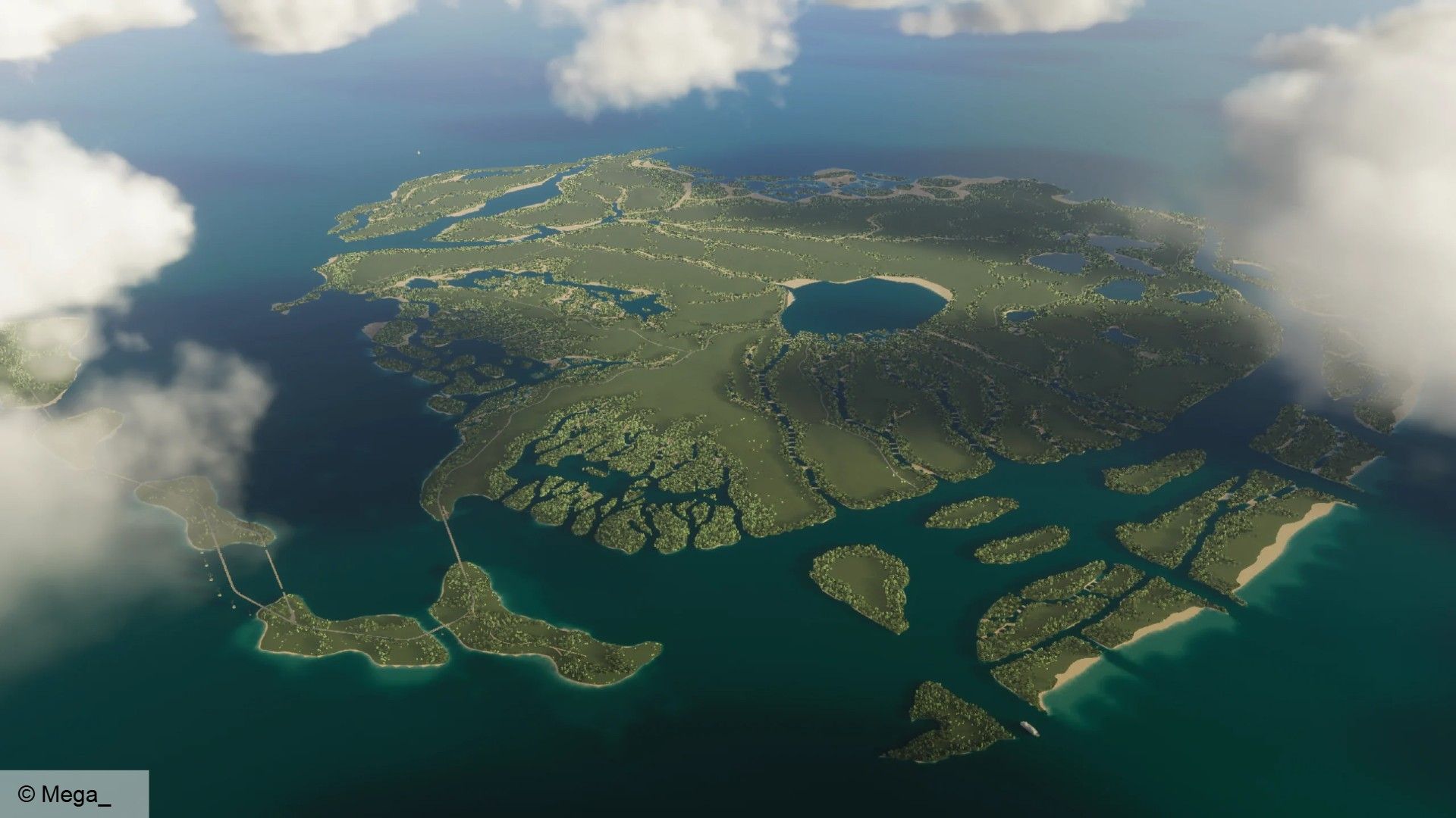 1920x1080 New Cities Skylines 2 map brings a bit of GTA 6 sunshine to Paradox's sim