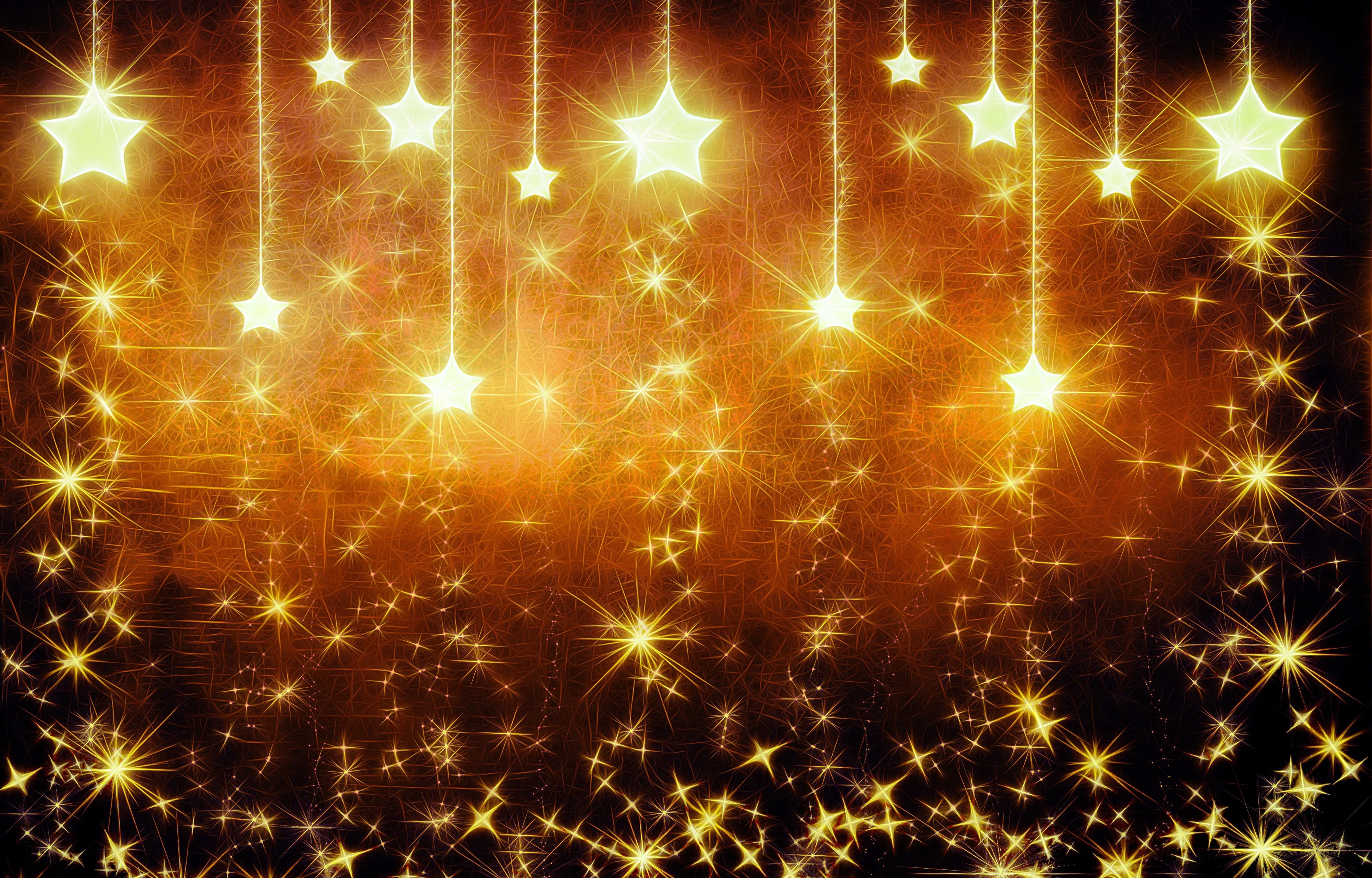 4000x2560 Radiant Orange Starfall