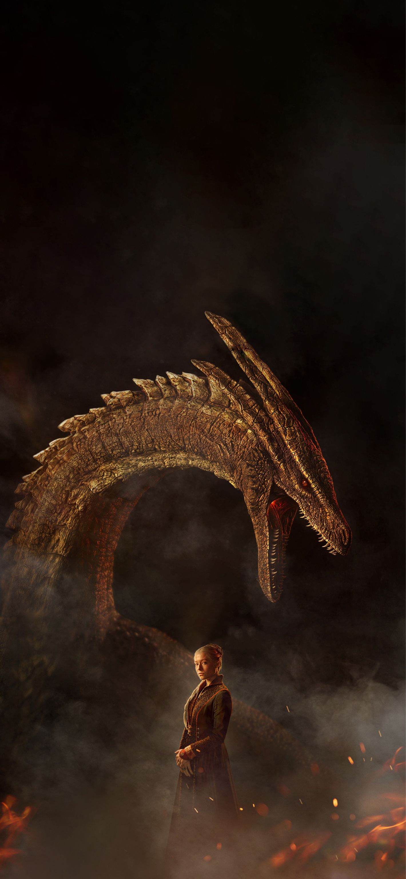 1420x3073 House Of The Dragon Mobile Wallpaper